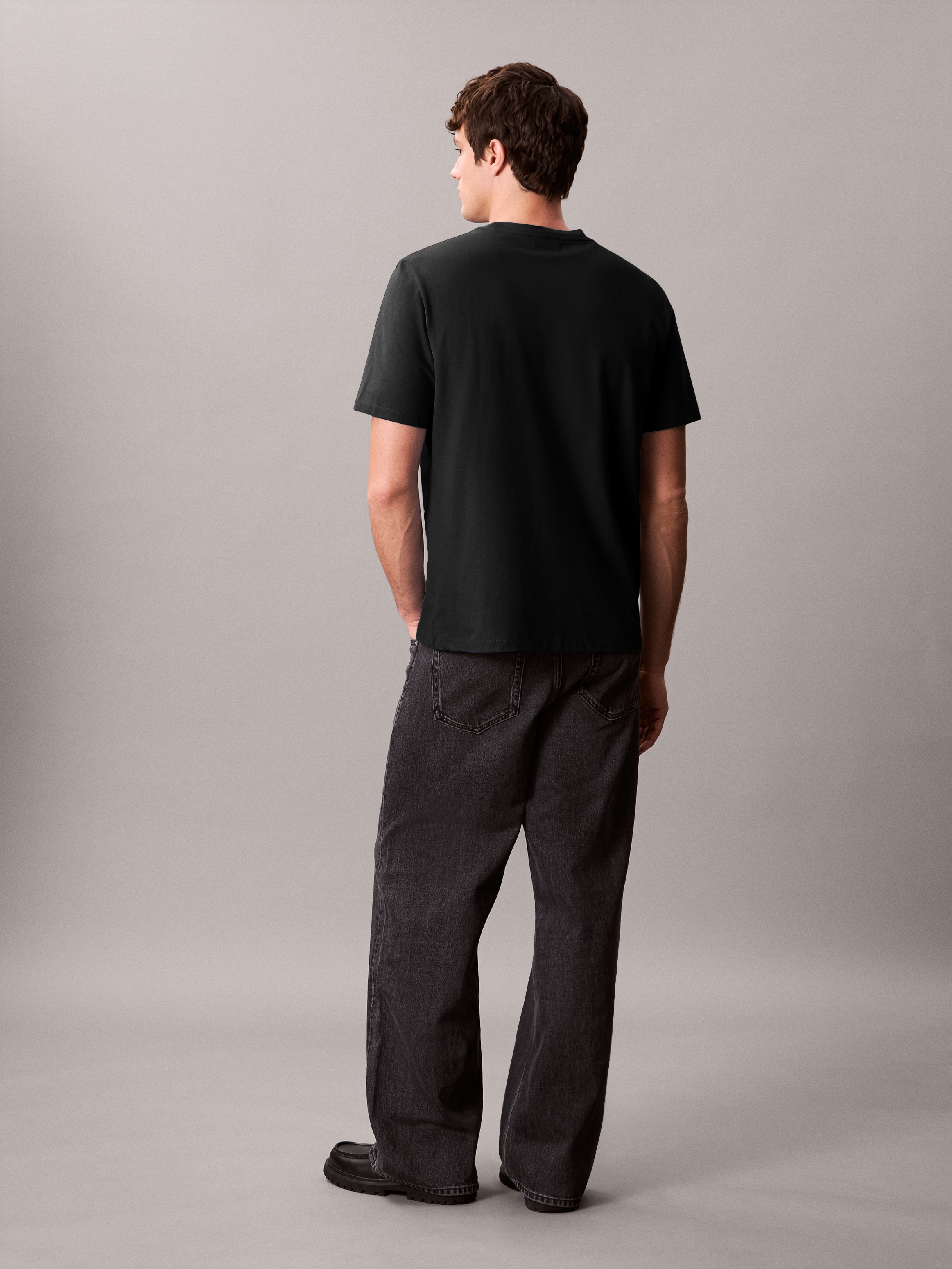 Calvin Klein T-Shirt »SS STRETCH PIQUE NANO EASY TEE«, Mit Rundhalsausschnitt