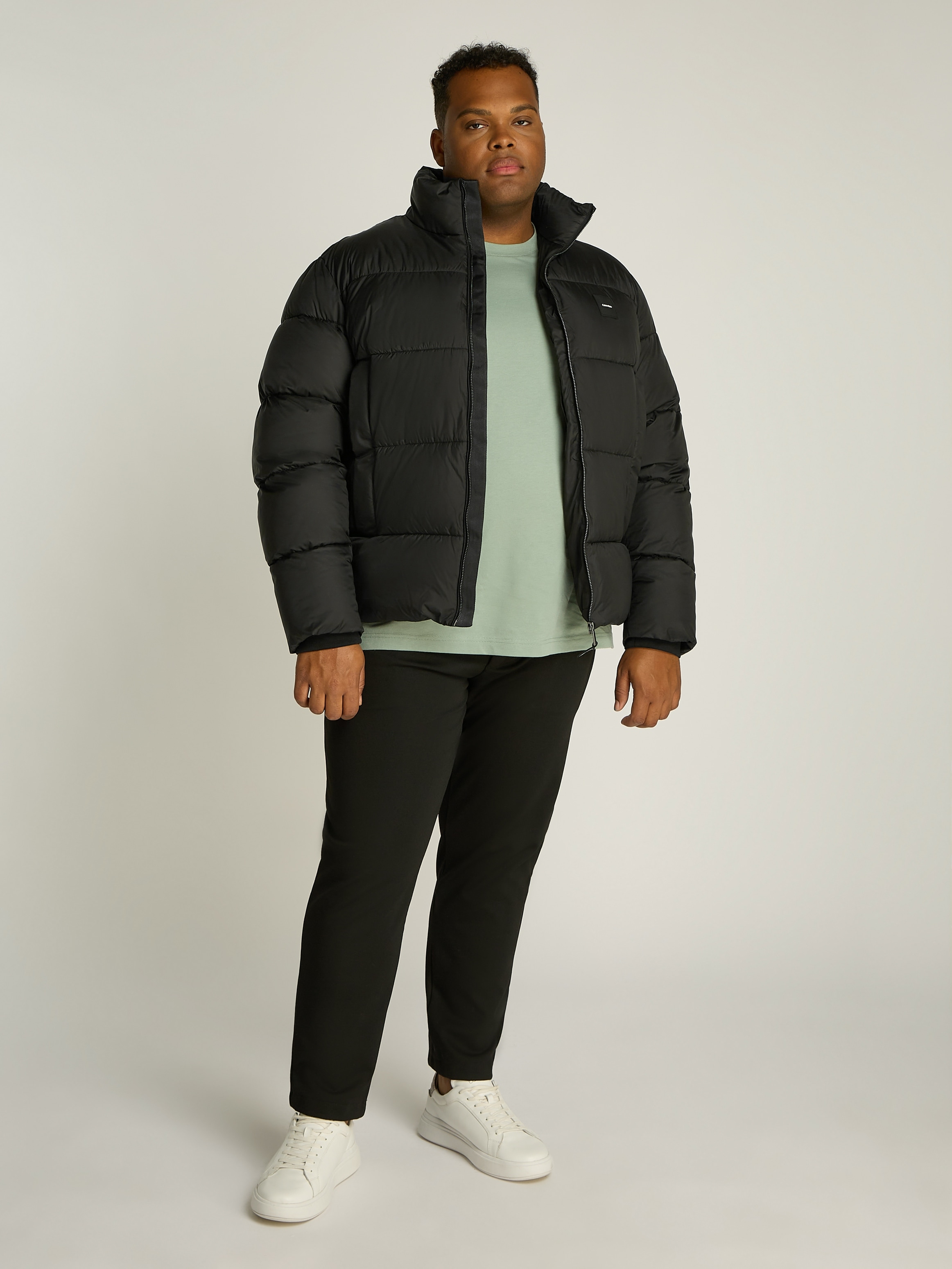 Calvin Klein Big&Tall Steppjacke »BT_QUILT PUFFER MW«, in Großen Größen mit Logopatch