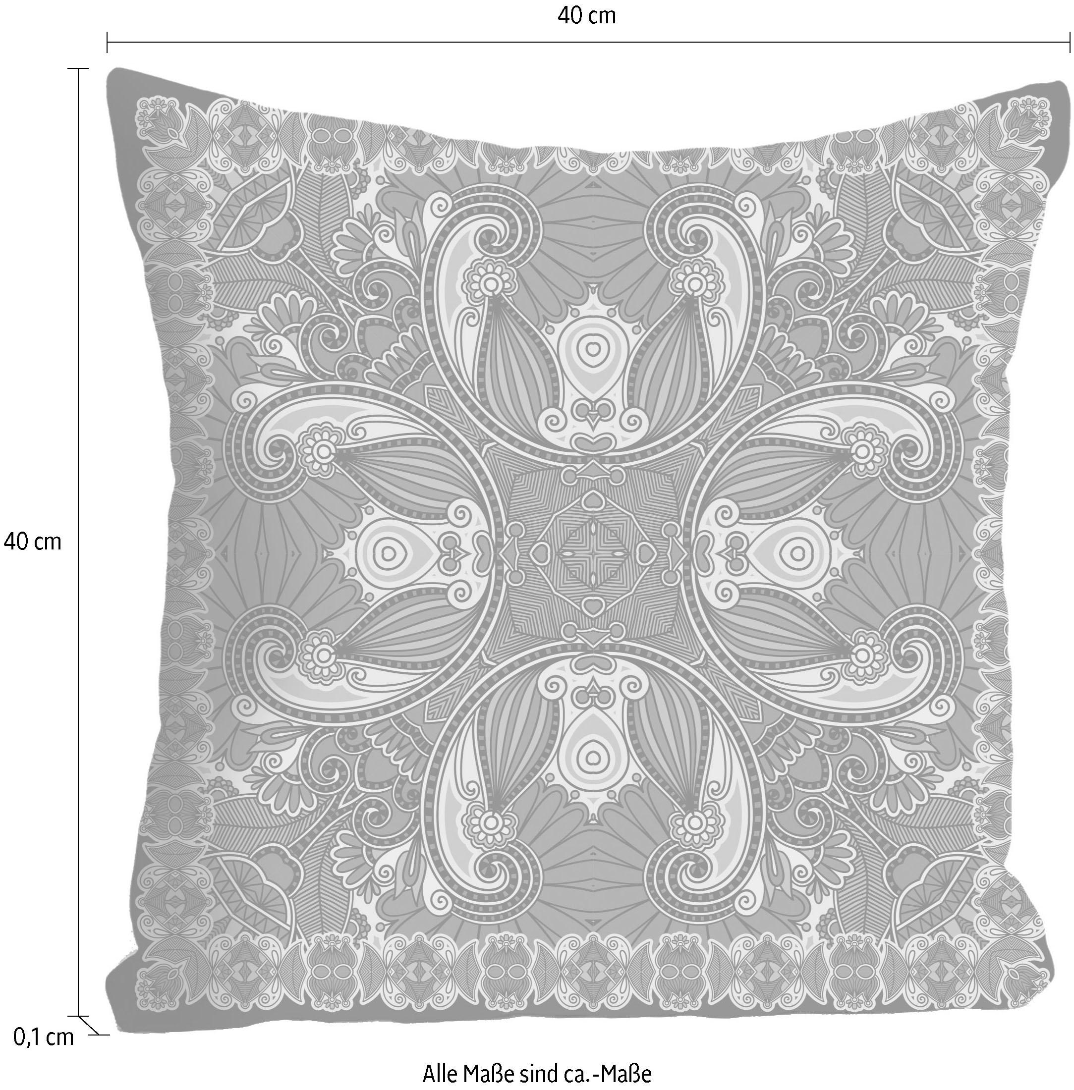 queence Dekokissen »»Ornament«,« Kissenhülle ohne Füllung, 1 Stück