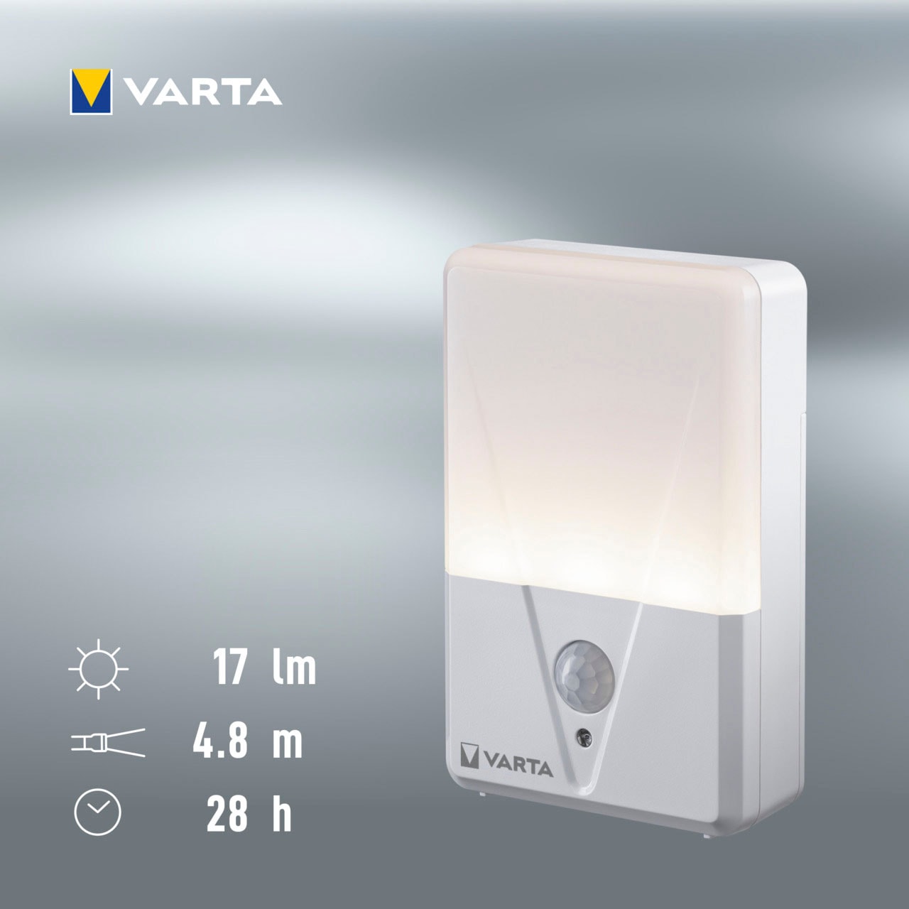 VARTA Nachtlicht »VARTA Motion Sensor Nachtlicht ist batteriebetrieben inkl. 3xAAA«