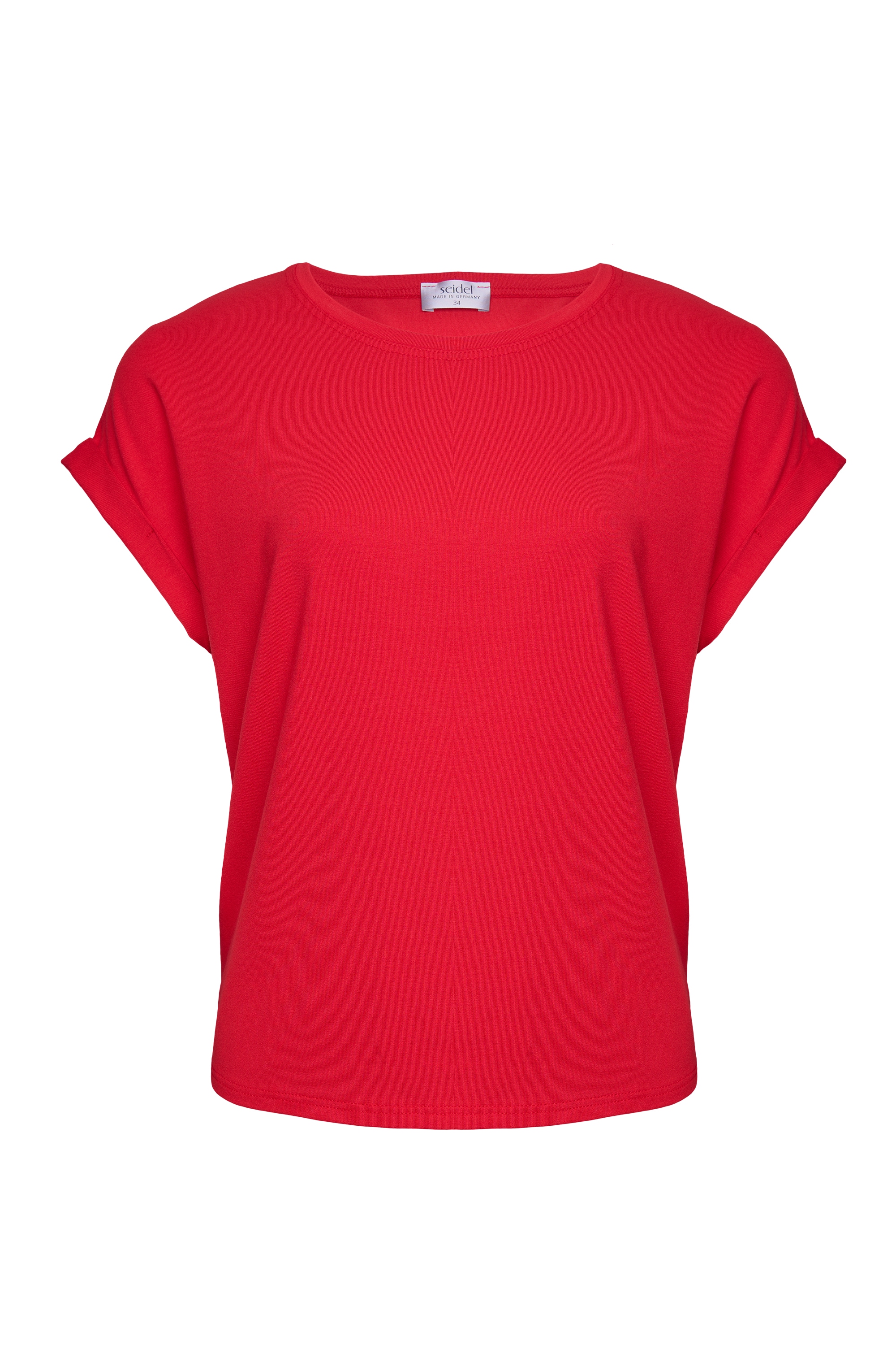 Seidel Moden Kurzarmshirt »Otto exclusiv« Rundhals mit Ärmelaufschlag -MADE IN GERMANY