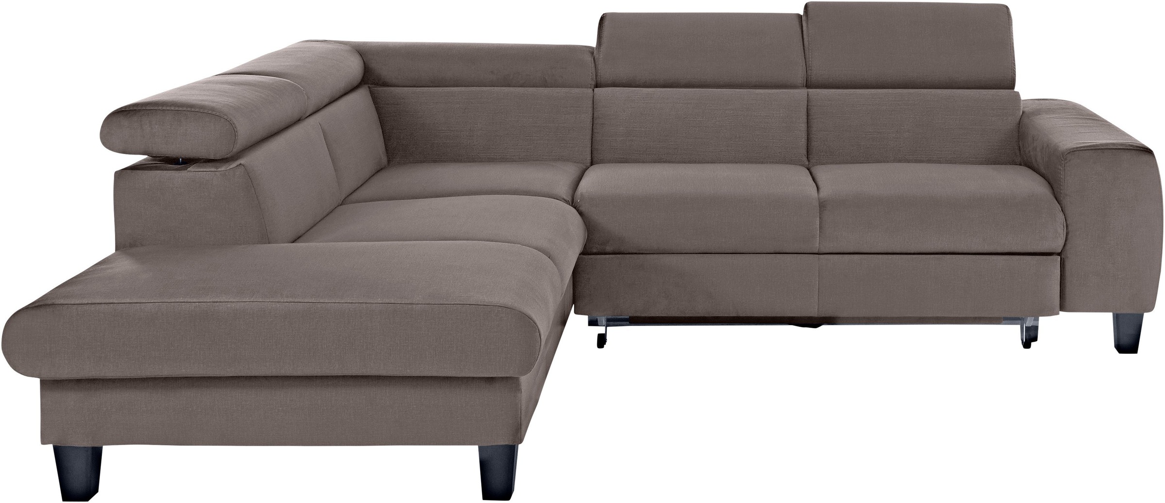 COTTA Polstergarnitur »Morven L-Form«, (Set), Set bestehend aus: Ecksofa mit Kopfteilverstellung & Hocker