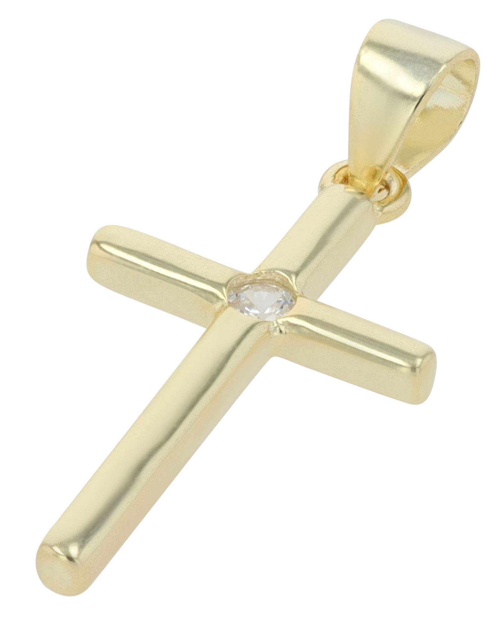 Adelia´s Kreuzanhänger »Damen Anhänger ¿ Kreuz Kreuzanhänger aus 925 Silber mit Zirkonia«