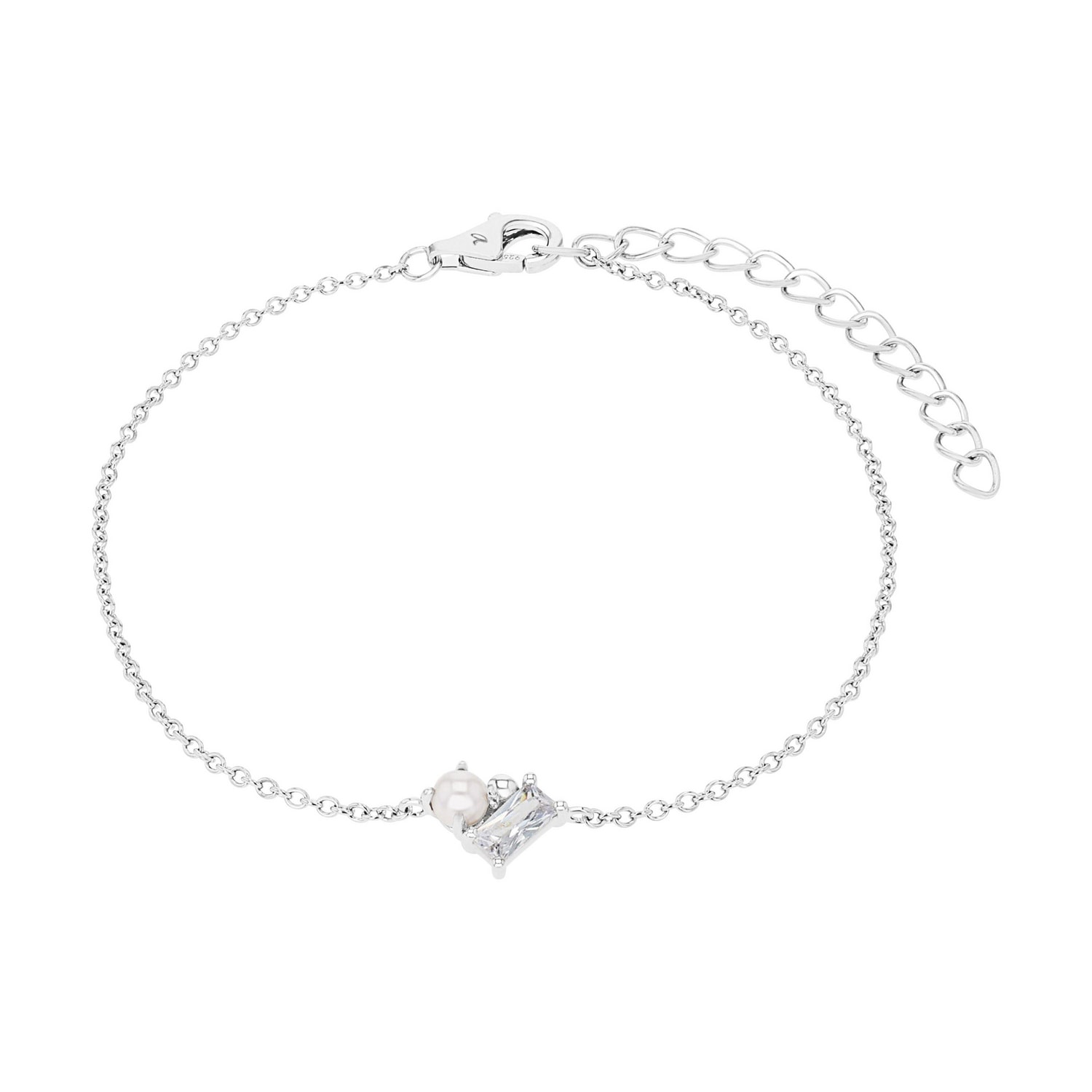 Amor Armband »Schmuck Geschenk« mit Zirkonia (synth.)   - mit Muschelkernperle