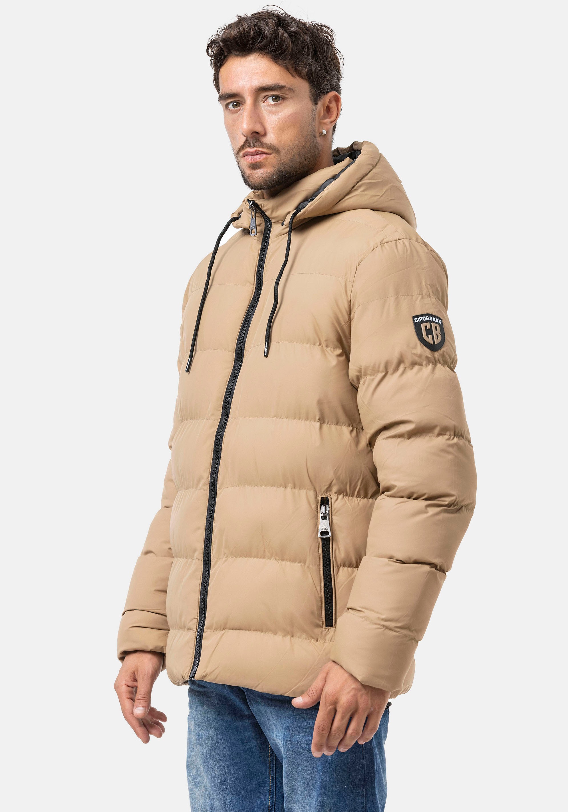 Cipo & Baxx Steppjacke mit Kapuze