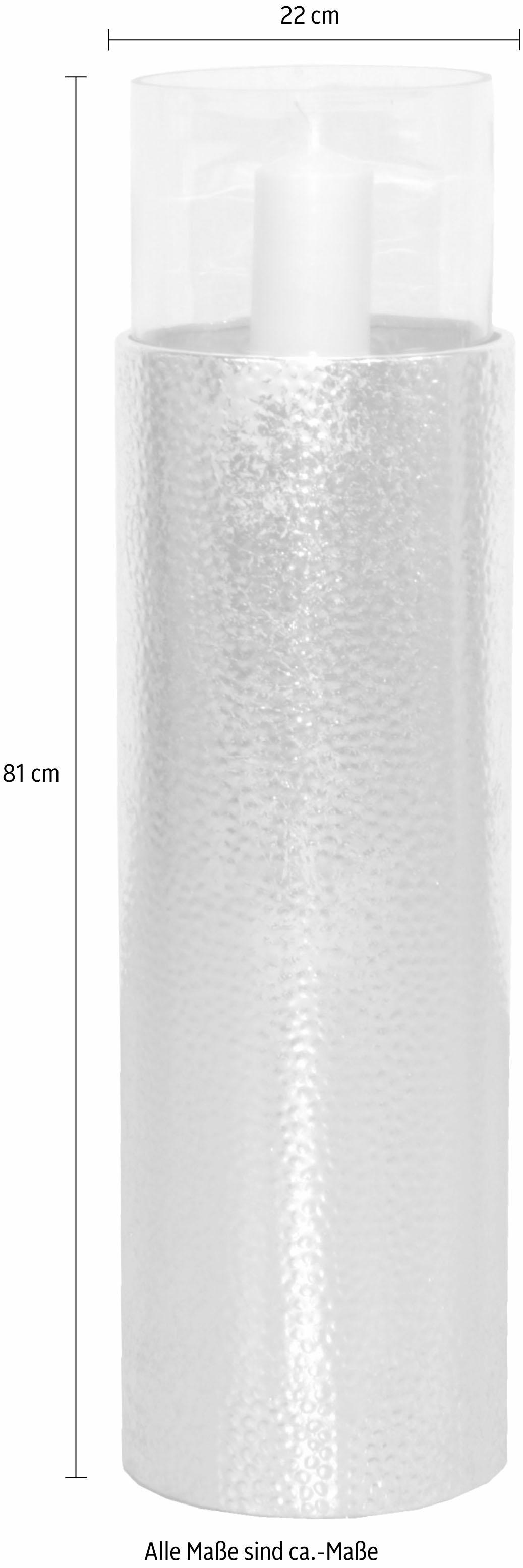 Home affaire Windlicht, (1 kaufen mit St.), Stumpenkerzen Metall, OTTO für Bodenwindlicht, bei Glaseinsatz, aus ideal online