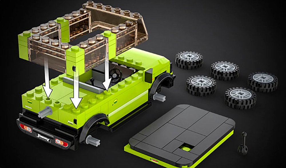 Jamara Konstruktions-Spielset »CaDA, Bricks,Suzuki Jimny grün (402865)«