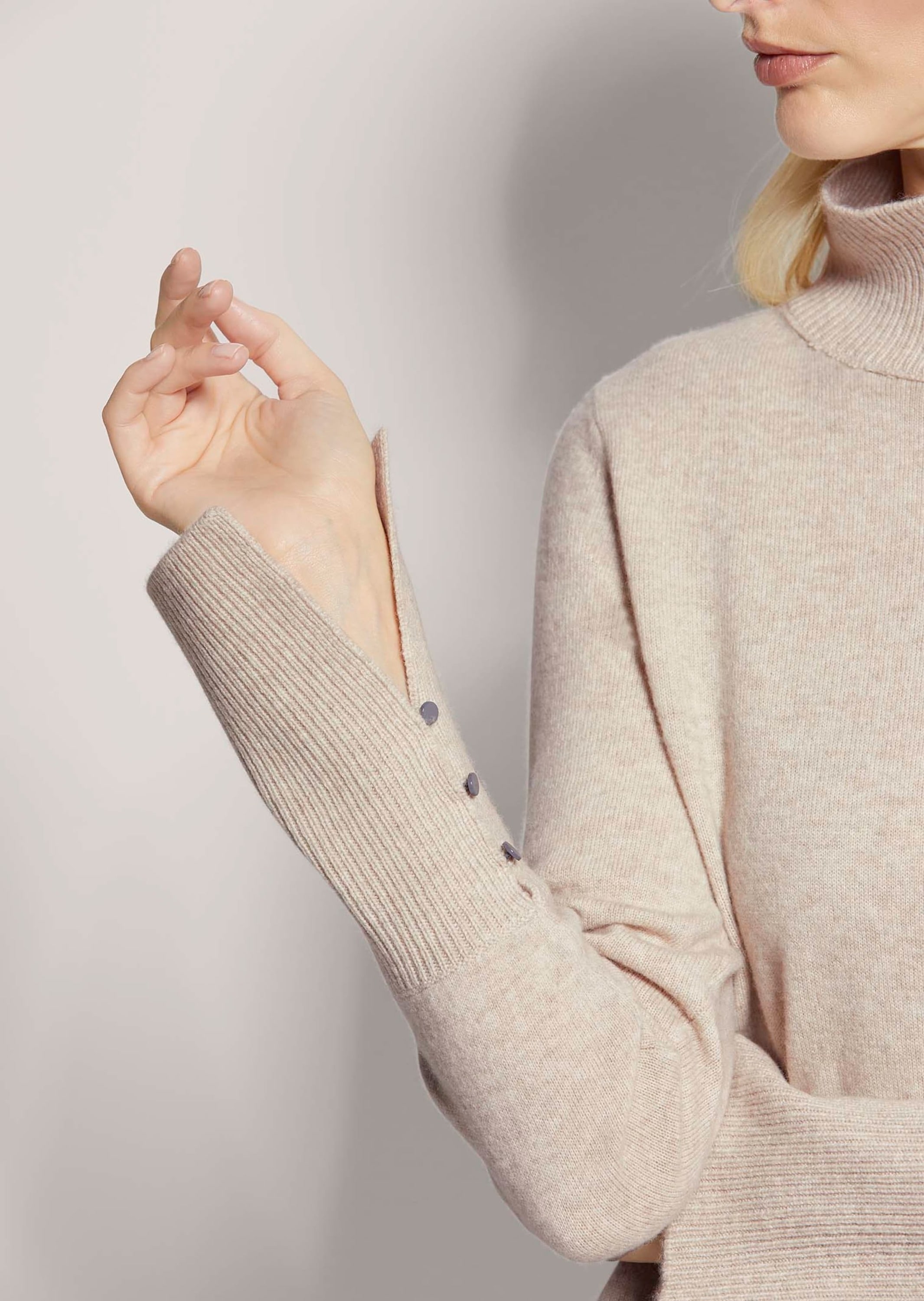 MADELEINE Longpullover »Pullover Stehkragen-Pullover«