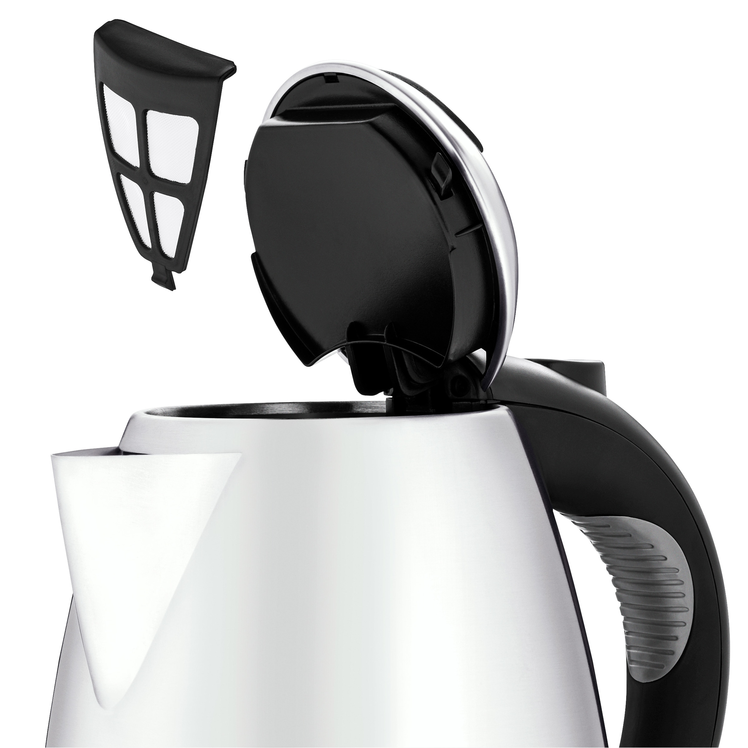 WMF Wasserkocher »Stelio Paper Grey«, 1,7 l, 2400 W, Cromargan, beleuchtete Wasserstandsanzeige, 2400 Watt