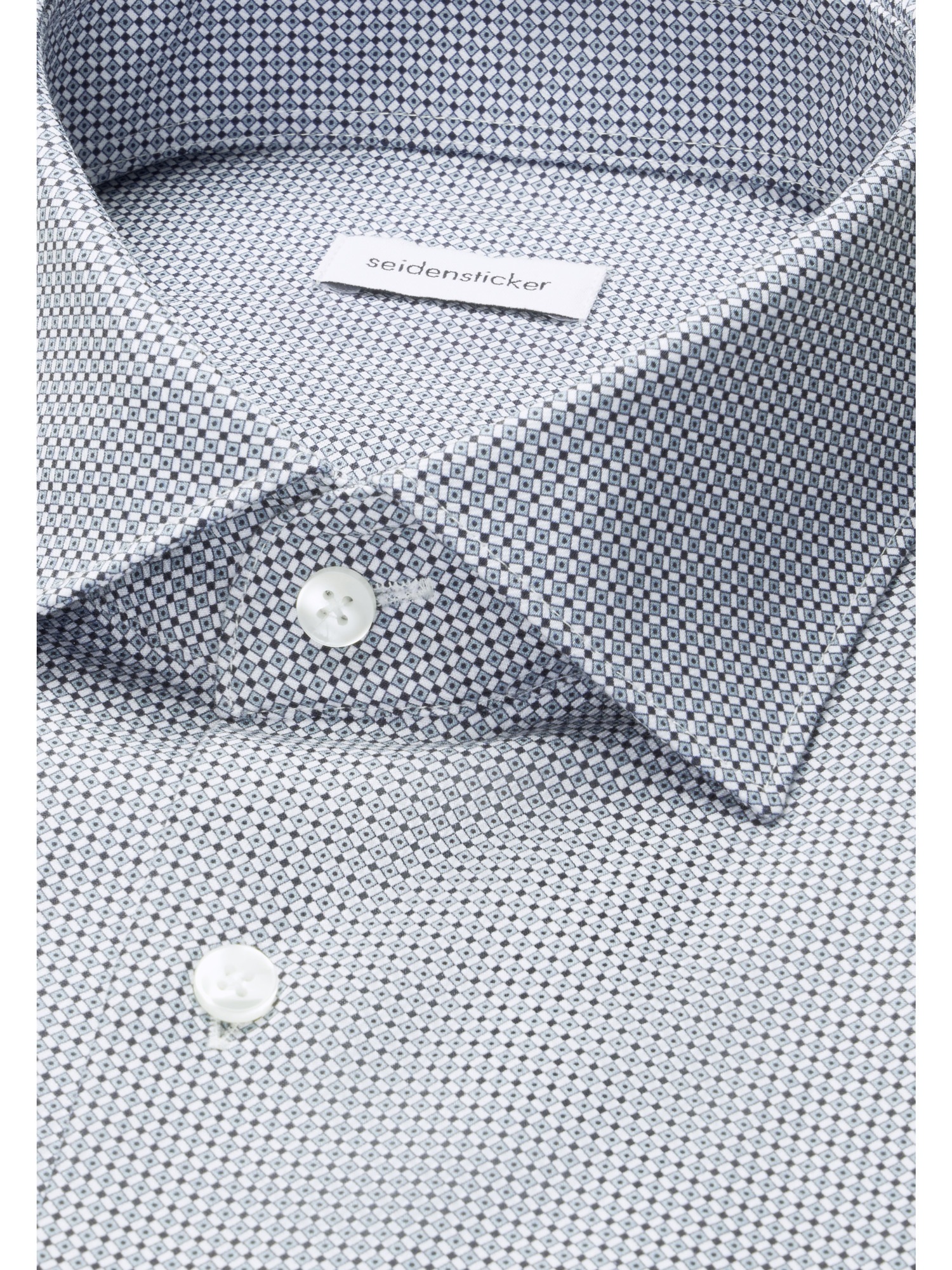 seidensticker Businesshemd »Schwarze Rose« Regular 1/1 Kentkragen Druck