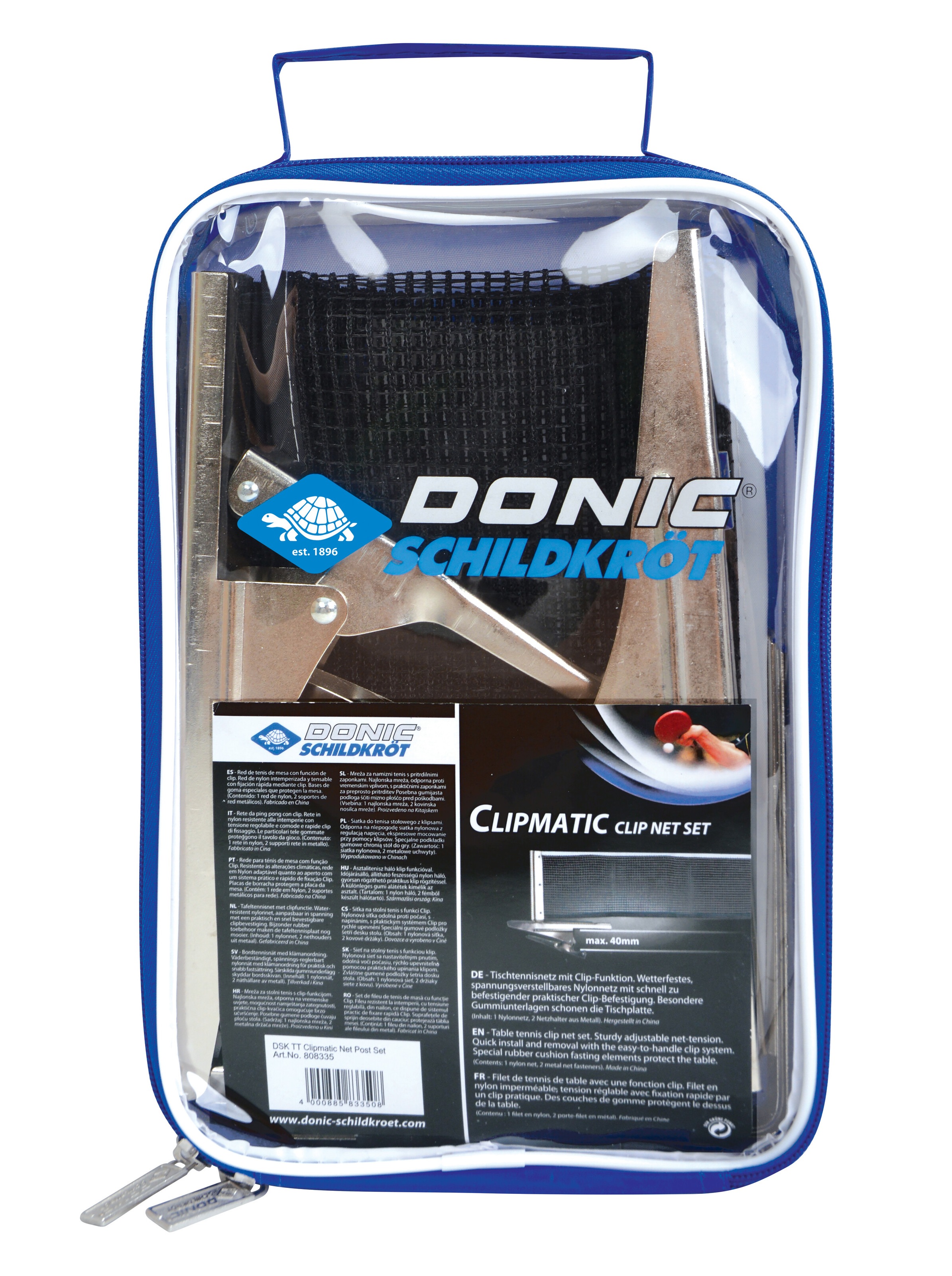 Donic-Schildkröt Tischtennisnetz »Donic-Schildkröt Tischtennis Netzgarnitur Clipmatic«