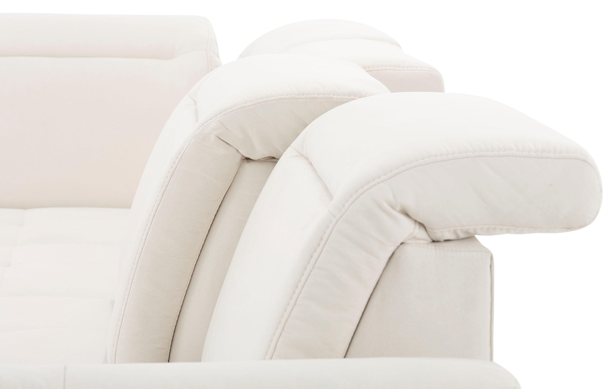 Home affaire Wohnlandschaft »Solvei U-Form« Sitztiefenverstellung und Federkern, wahlweise  Kopfteilverstellung