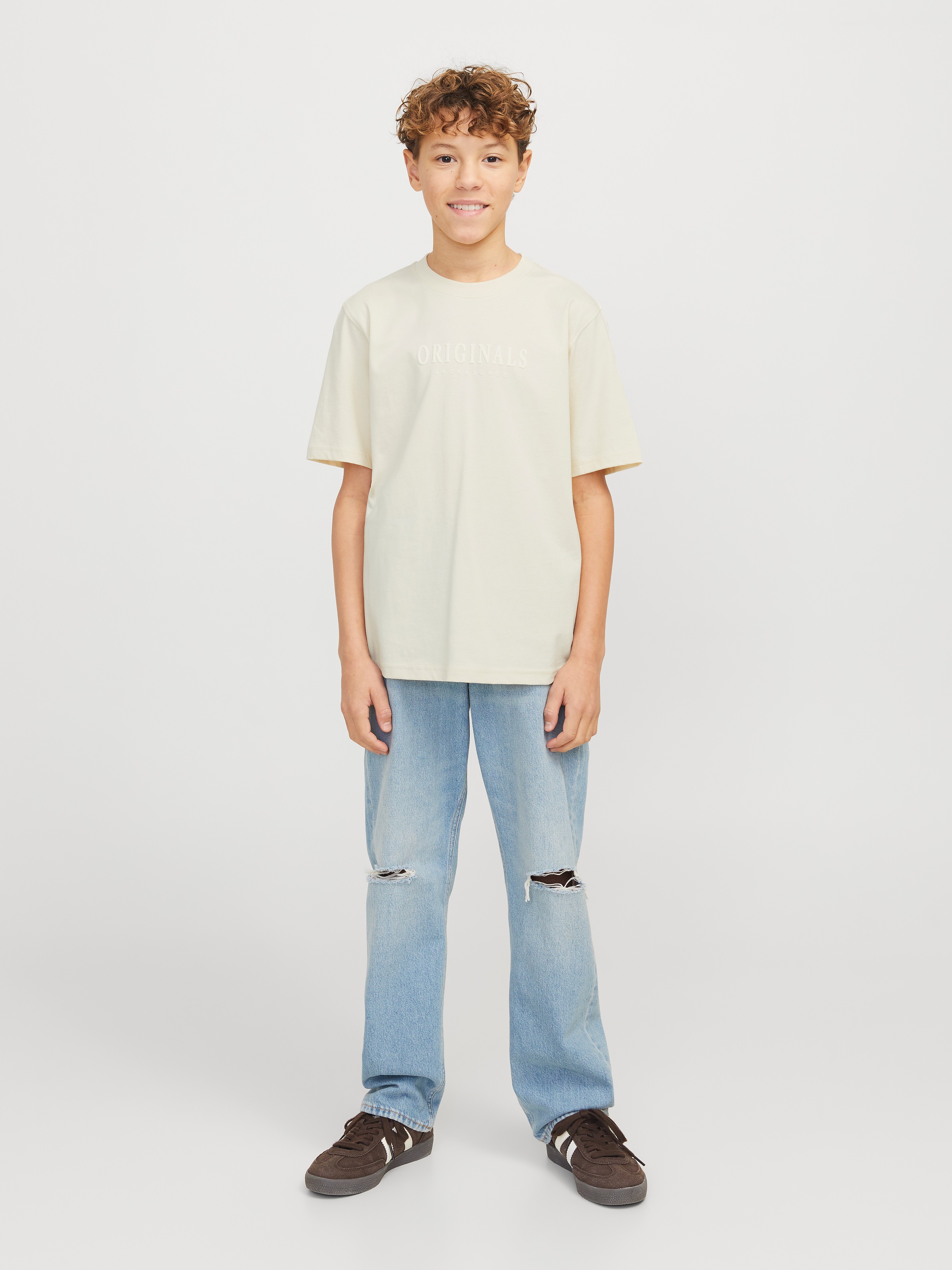 Jack & Jones Junior T-Shirt »JORFREDERIKSBERG TEE SS CREW NOOS JNR«