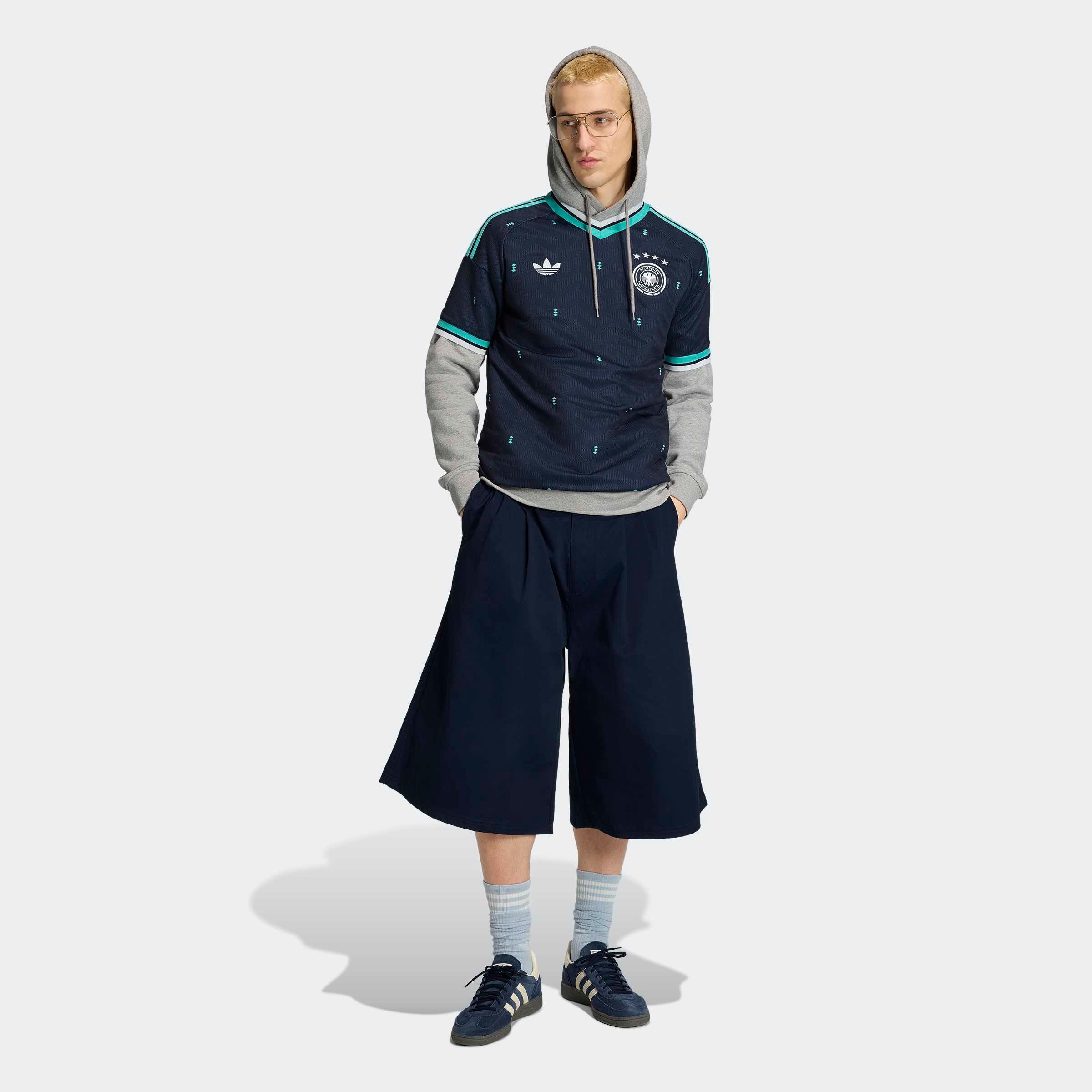 adidas Performance Fußballtrikot »DFB A JSY« mit Climacool® Technologie, V-Ausschnitt, mit geripptem Bund