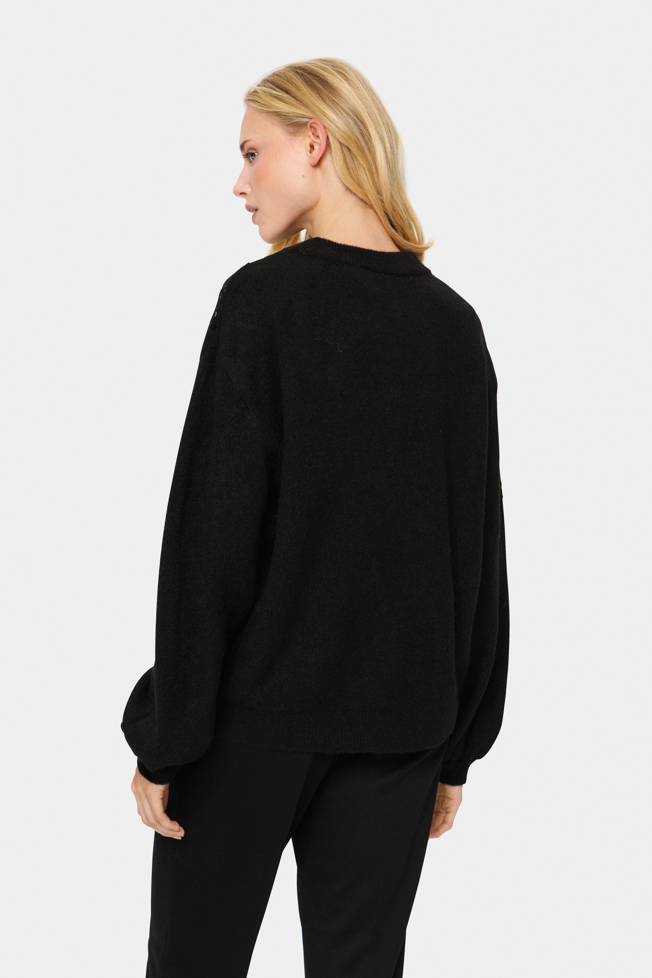 Saint Tropez Strickpullover »BarbelSZ Pullover«, mit Pailletten