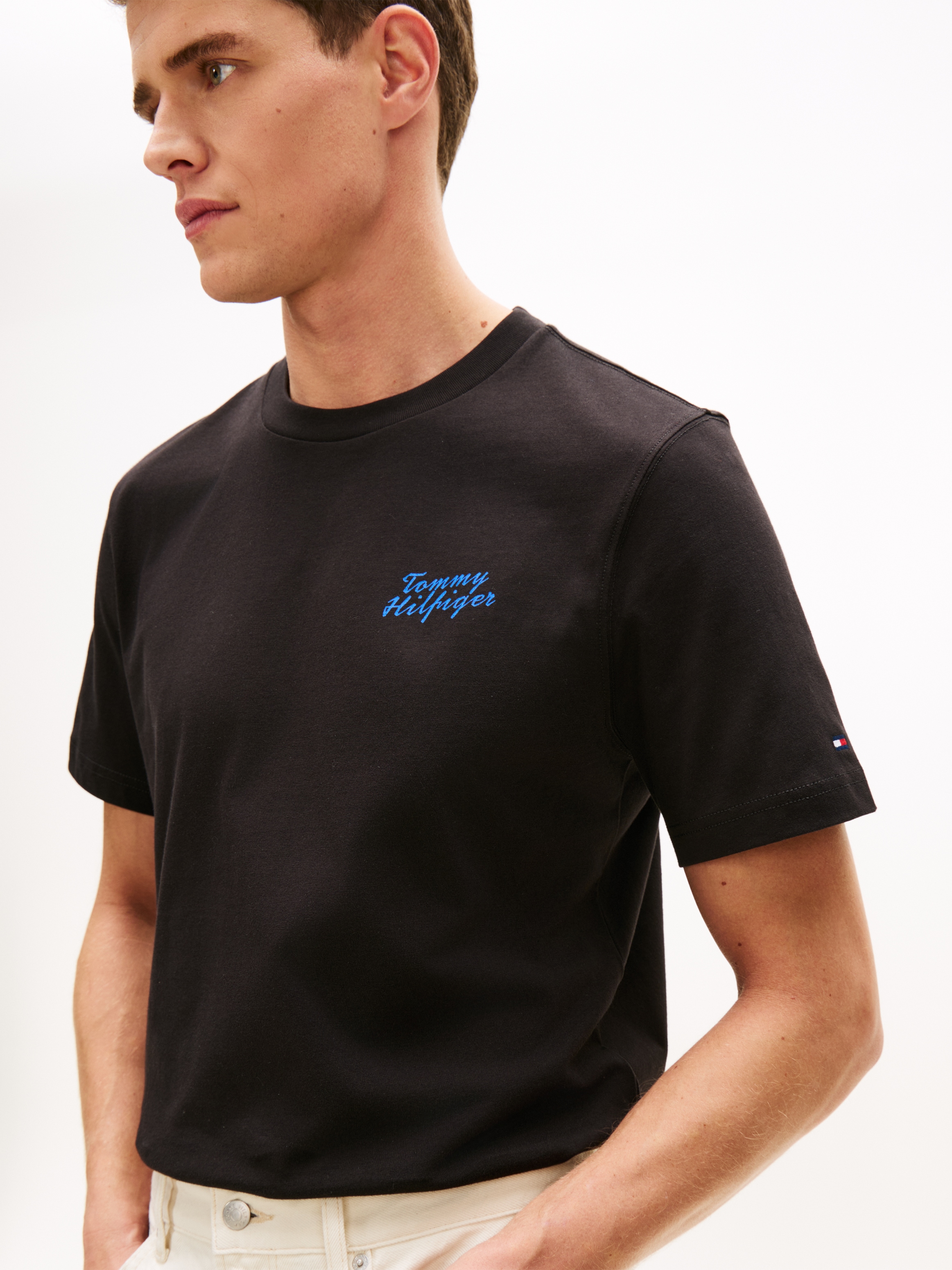 Tommy Hilfiger T-Shirt »PALM PHOTO PRINT« mit Fotoprint hinten