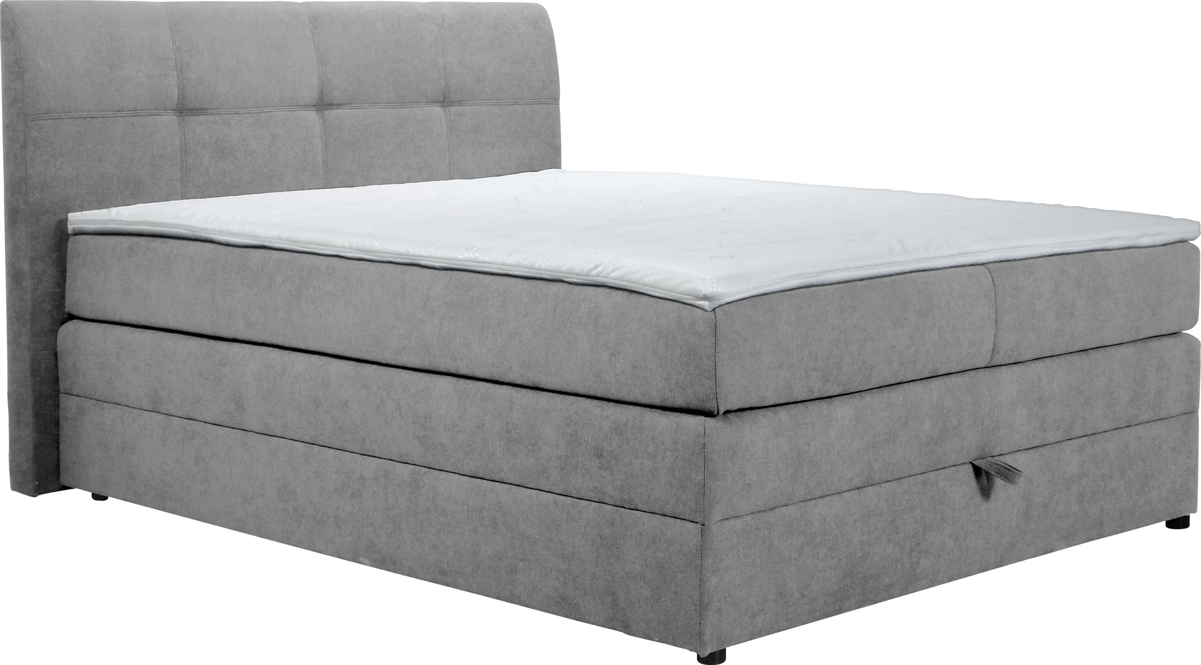 DELAVITA Boxspringbett »Finja«, (4 St.), besonders komfortable Liegehöhe, mit praktischem Bettkasten