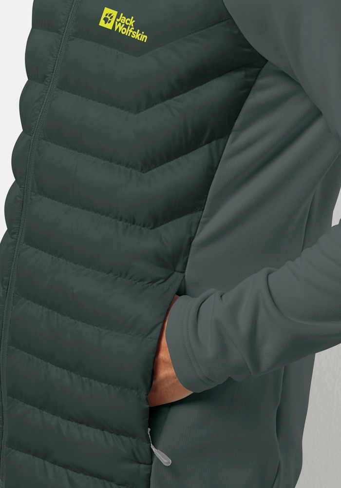 Jack Wolfskin Hybridjacke »ROUTEBURN PRO HYBRID M«, mit Kapuze