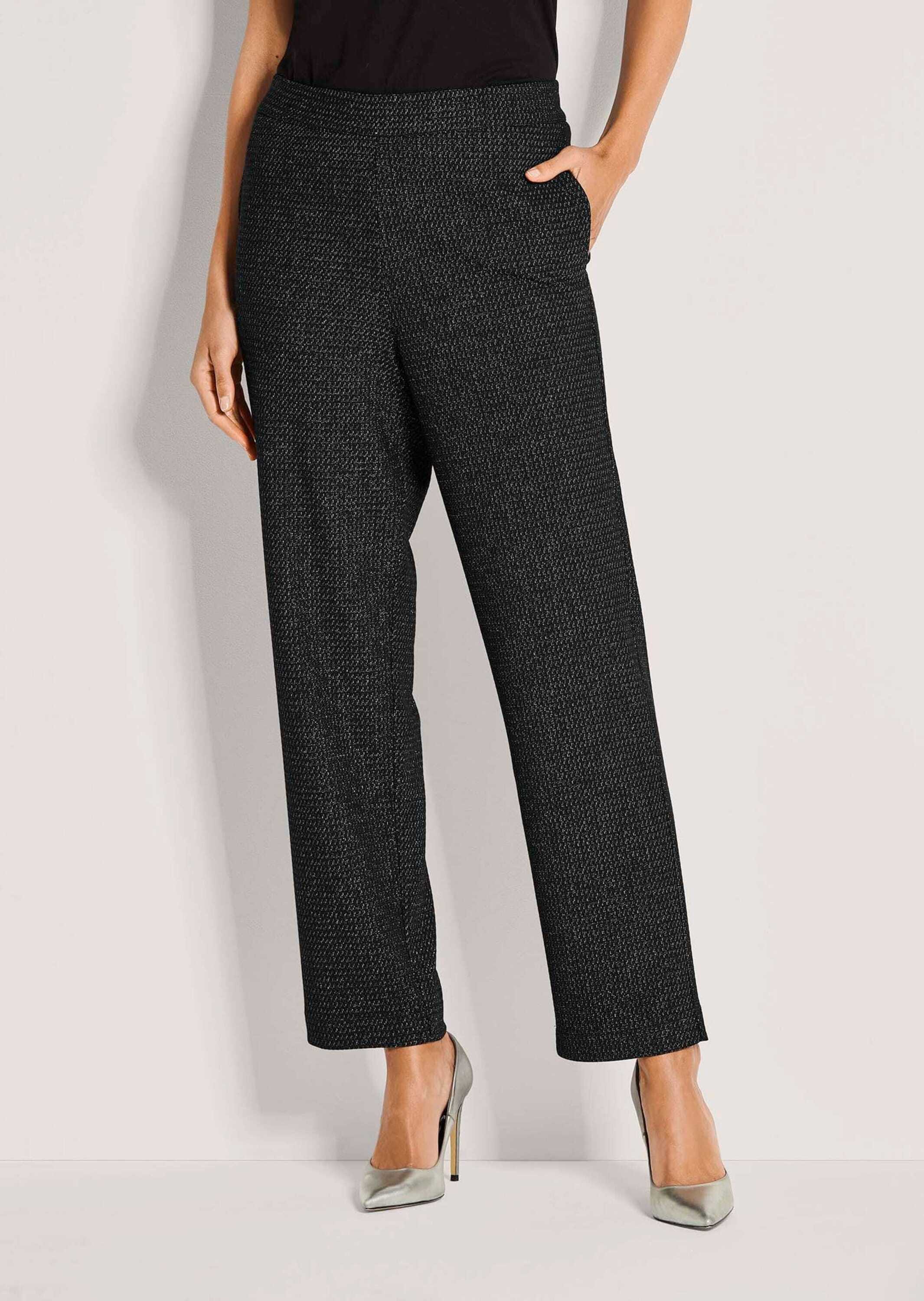 MADELEINE Jerseyhose »Jerseyhose Stretch-Stoffhose mit Glanzakzenten«