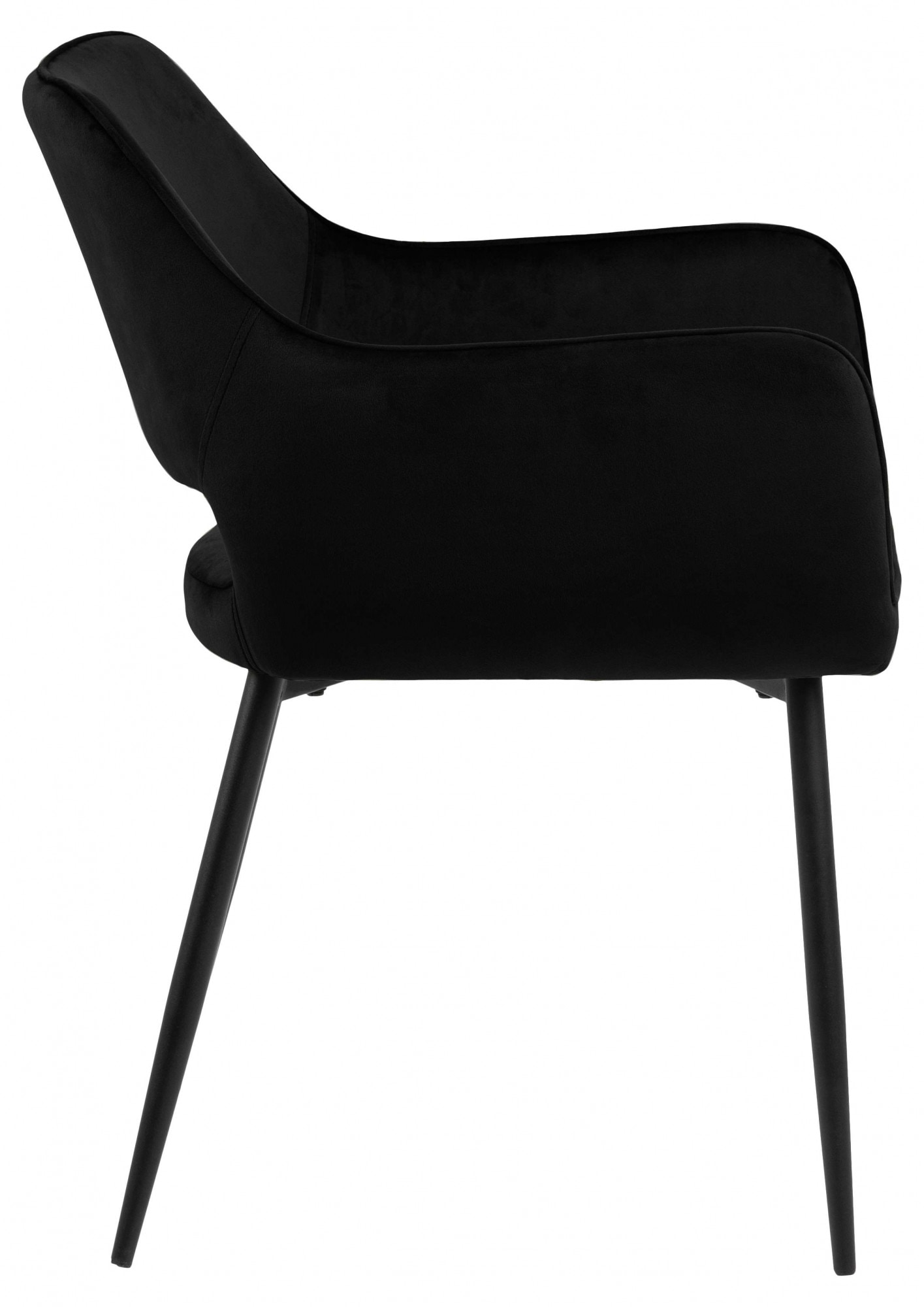 ACTONA GROUP Esszimmerstuhl »Ranja Polsterstuhl«, Luxus-Microfaser, 2er Set, Metallbeine und Armlehnen, Sitzhöhe 47 cm