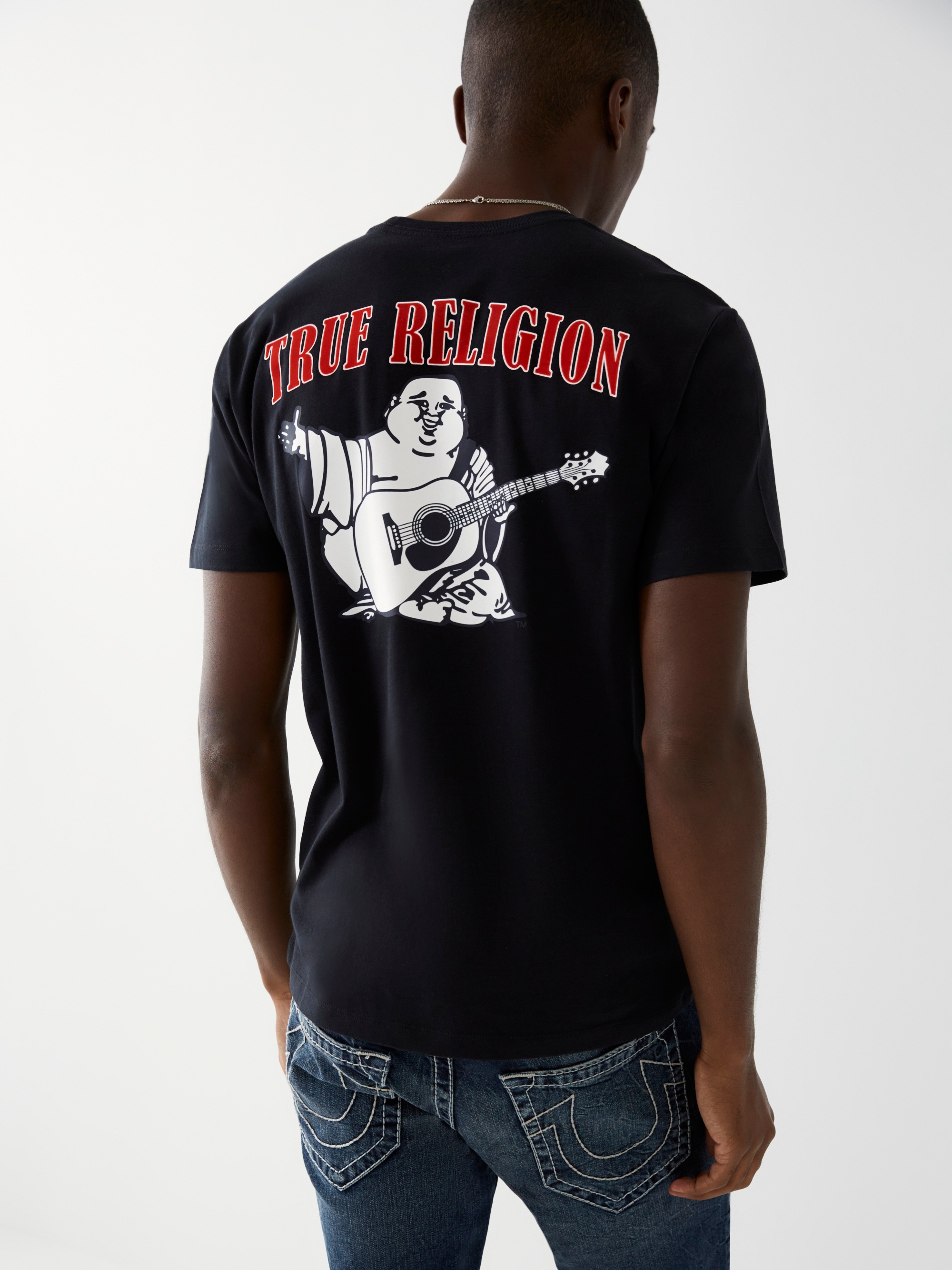 True Religion Rundhalsshirt »BUDDHA CREW TEE« Baumwolle, regular fit