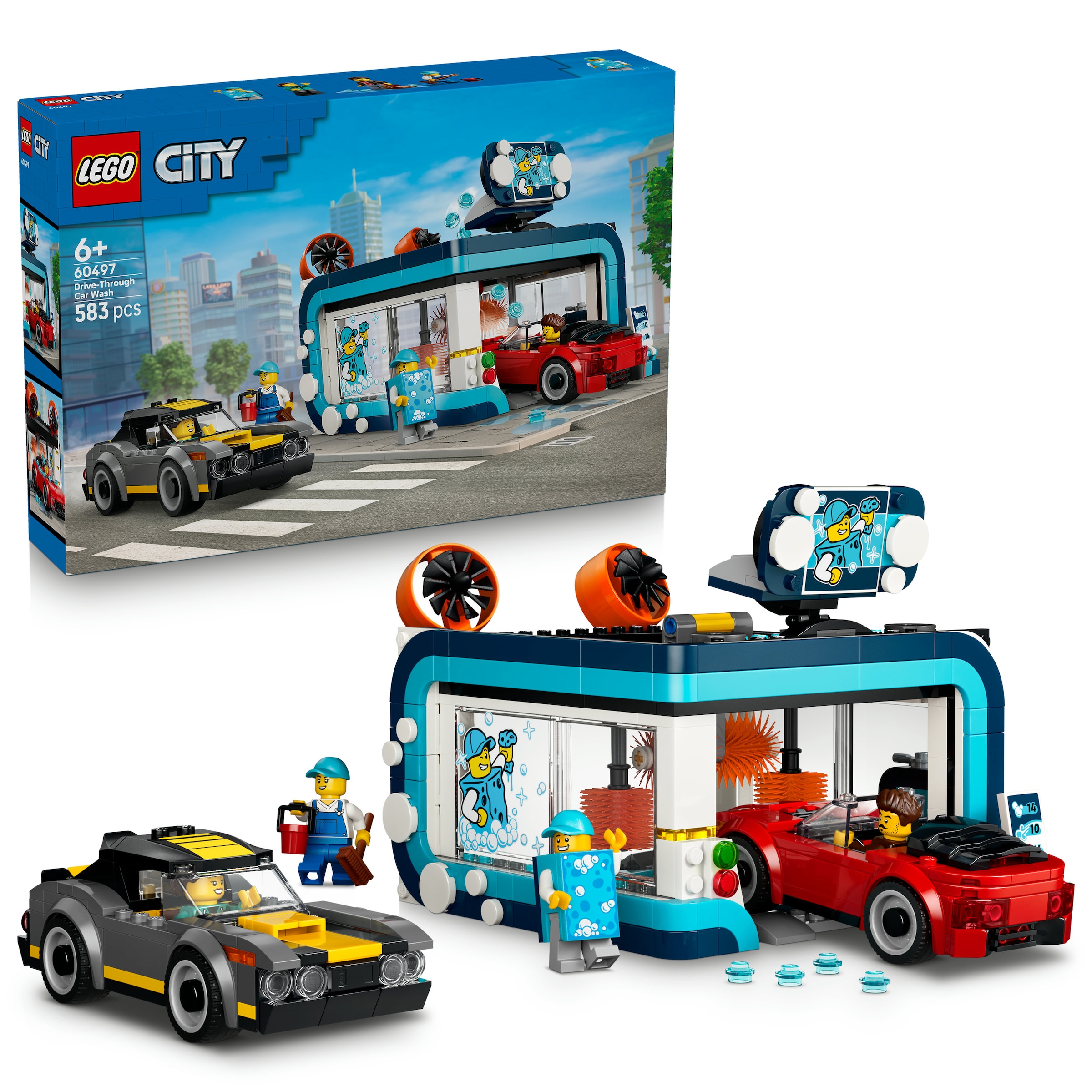 LEGO® Konstruktionsspielsteine »Waschstraße (60497), LEGO City« Made in Europe