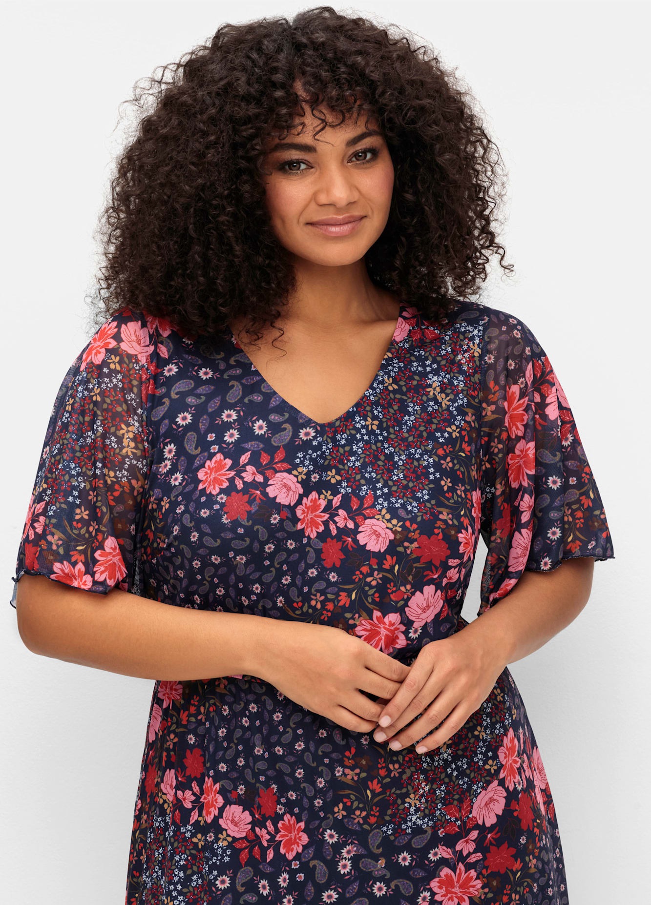 sheego by Joe Browns Sommerkleid »Mesh-Kleid«