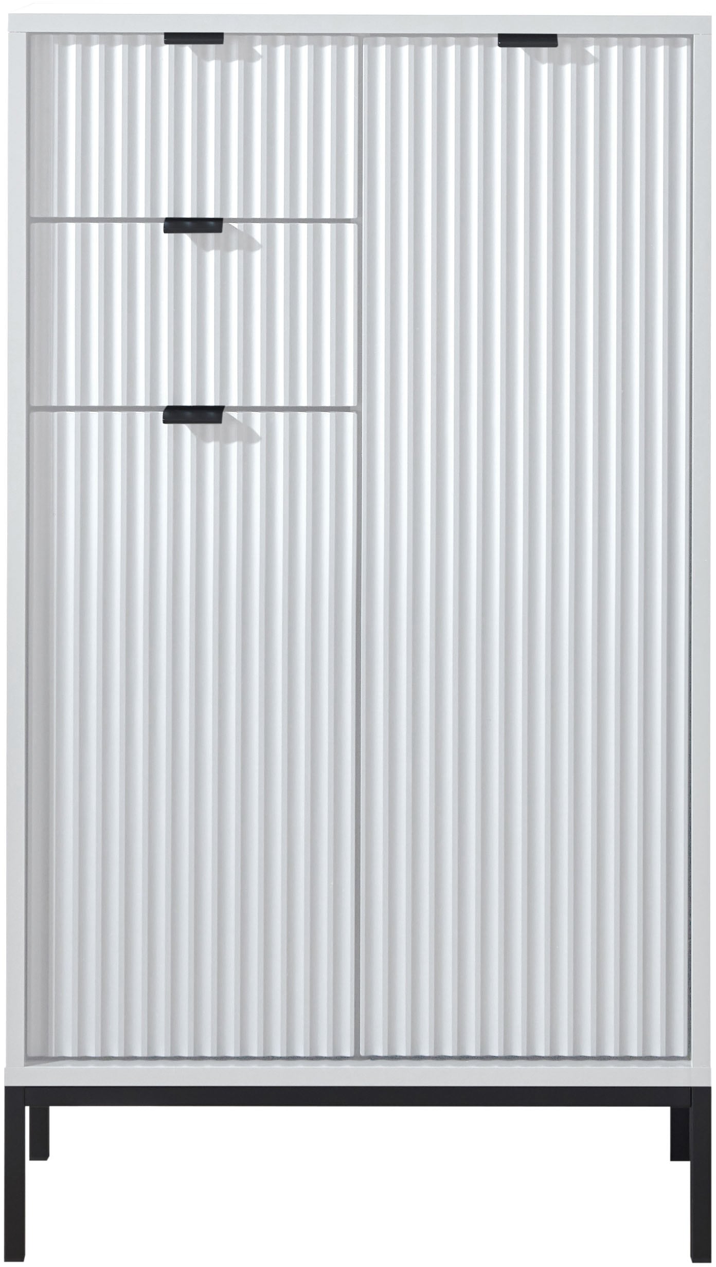 BASIC by Balculina Midischrank »Lucera Midischrank, Badezimmerschrank BxHxT 60x106x32«, (1 St.), Breite 60 cm, Tür L/R montierbar
