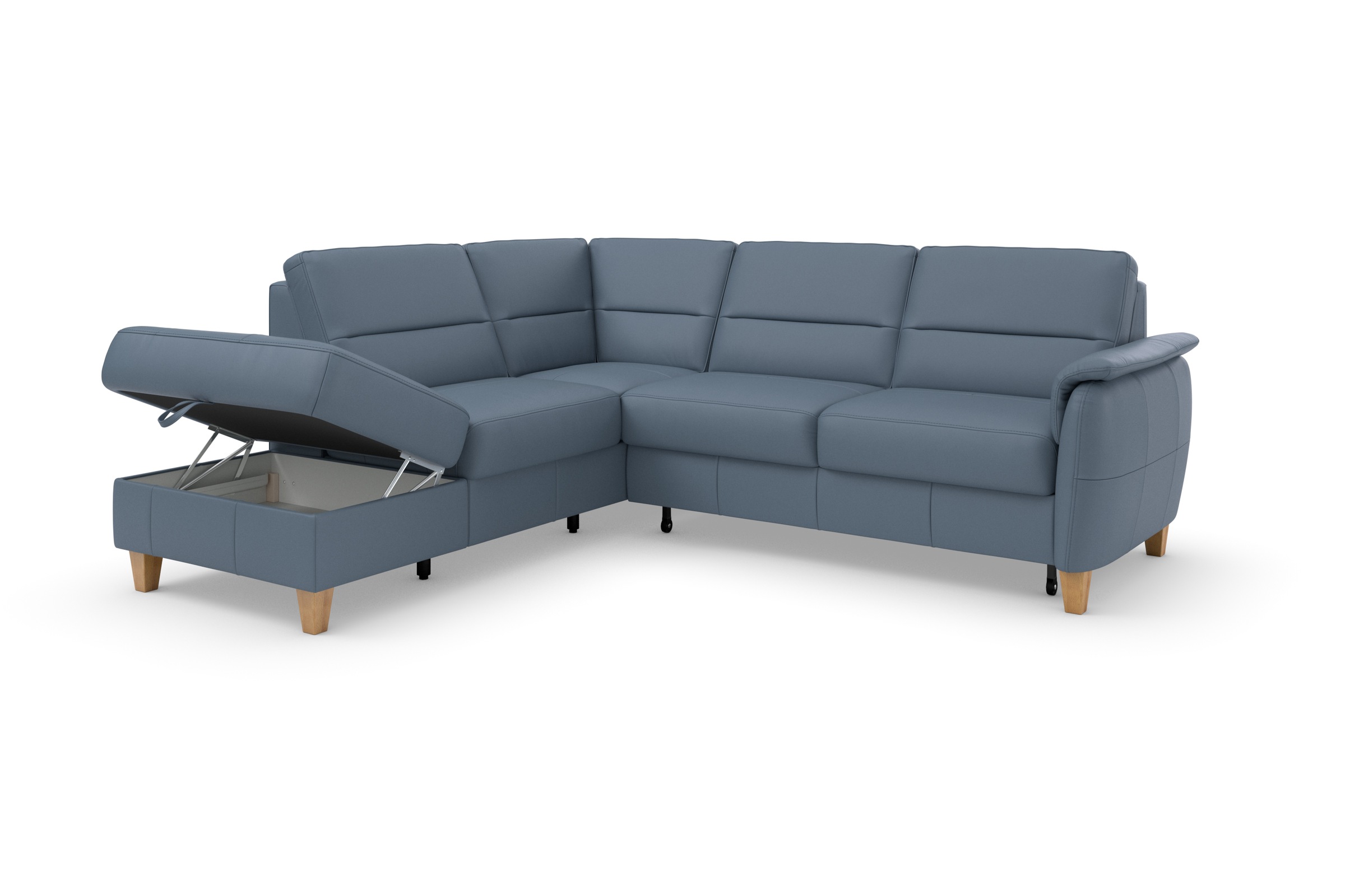 Home affaire Ecksofa »Palmera L-Form«, Federkern, wahlweise mit Bettfunktion und mit/ohne Stauraum