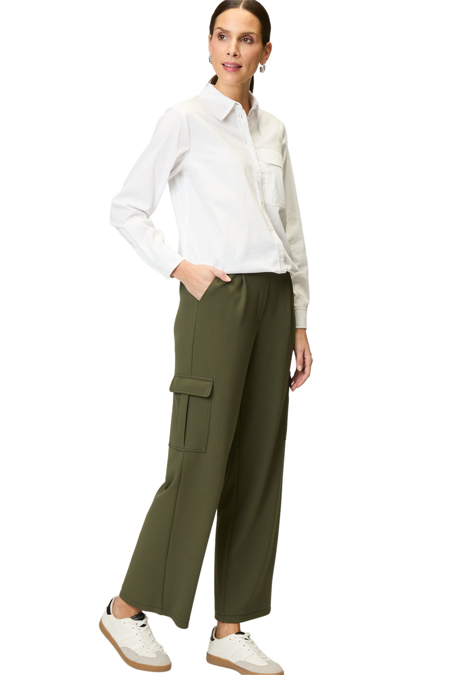Zero Cargohose »Cargohose mit Gürtel 30 Inch«