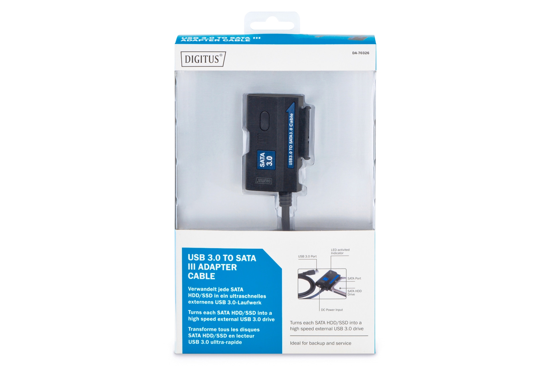 Digitus USB-Adapter »USB 3.0 zu SATA III Adapter Kabel 1.2m«