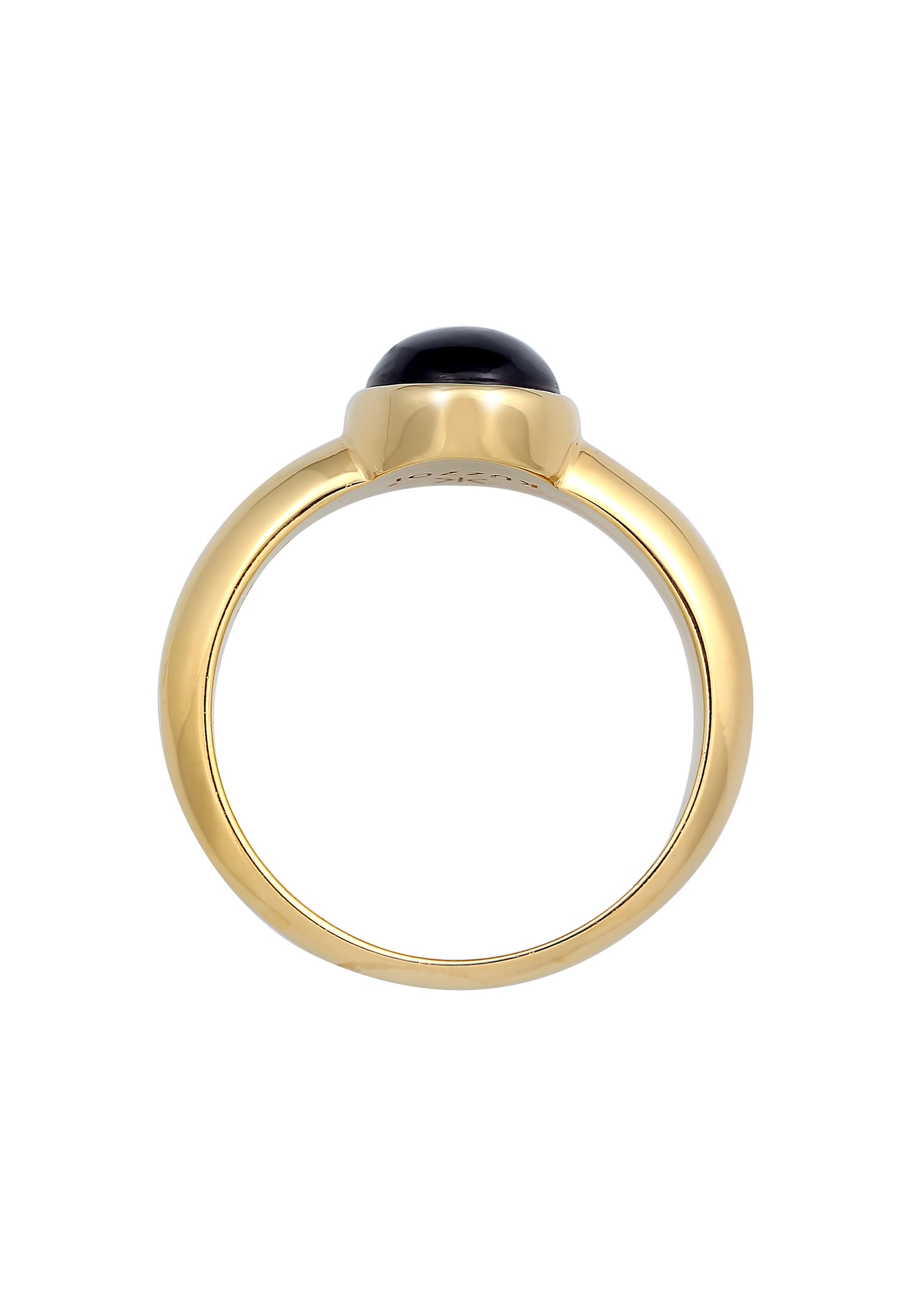 Kuzzoi Silberring »Ring Herren Siegelring Onyx Oval Basic 925 Silber«