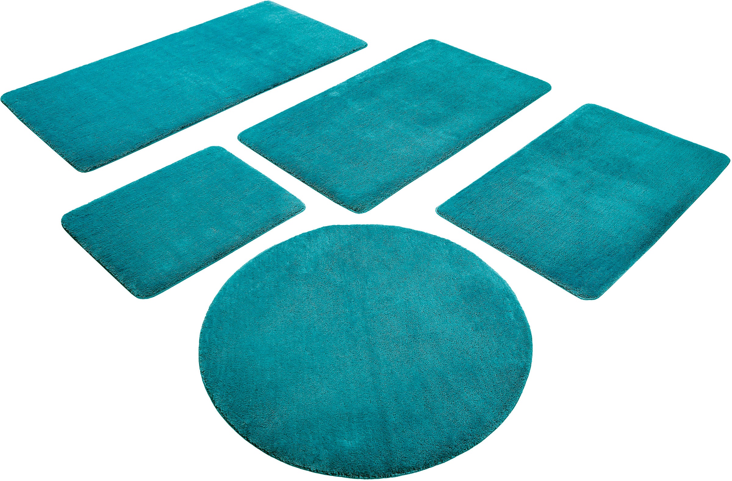 Wecon home Basics Badematte »Joris«, rutschhemmend beschichtet, strapazierfähig, waschbar, viele Größen, Badezimmerteppich, uni