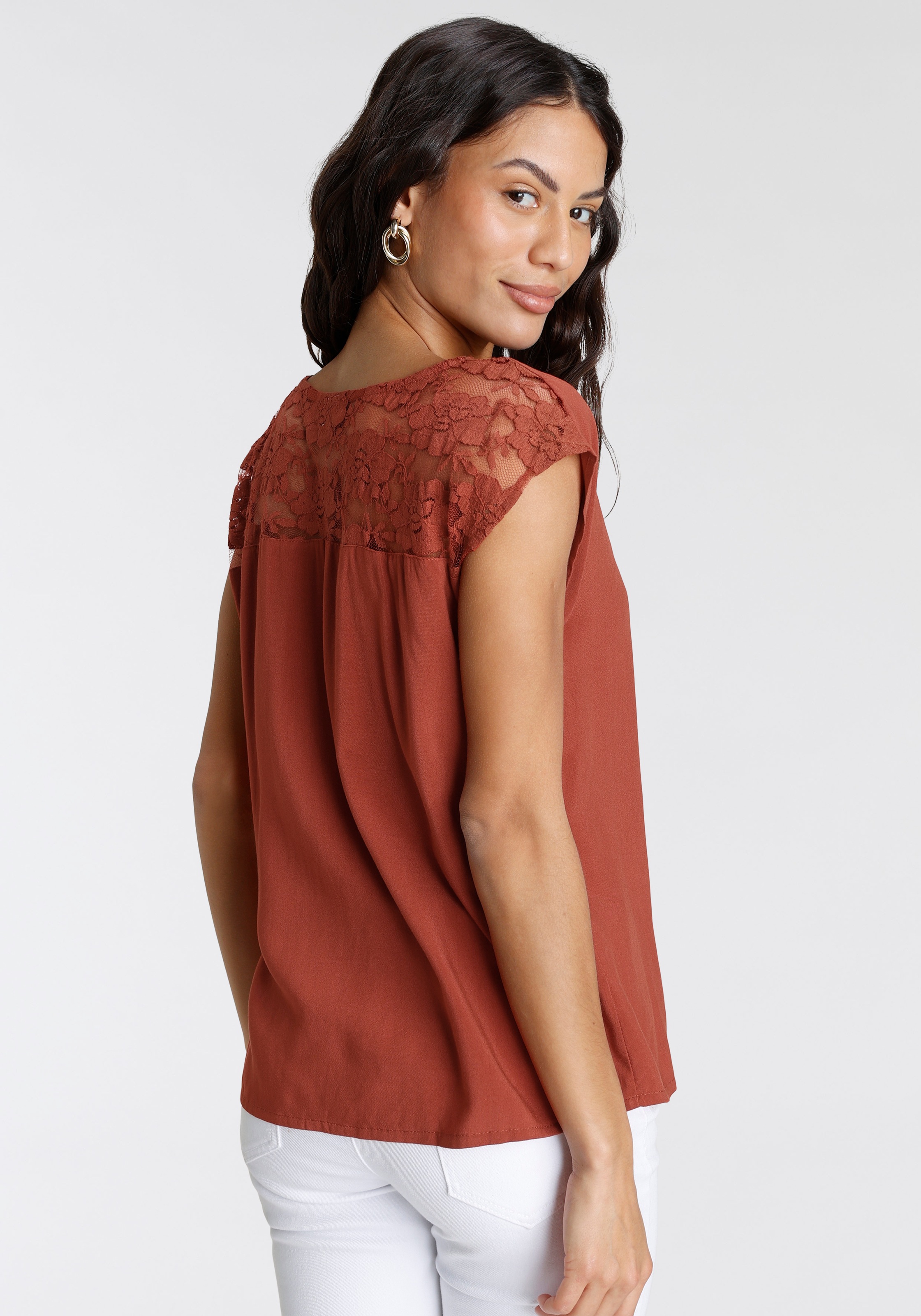 Laura Scott Schlupfbluse, mit Spitzendetails kaufen