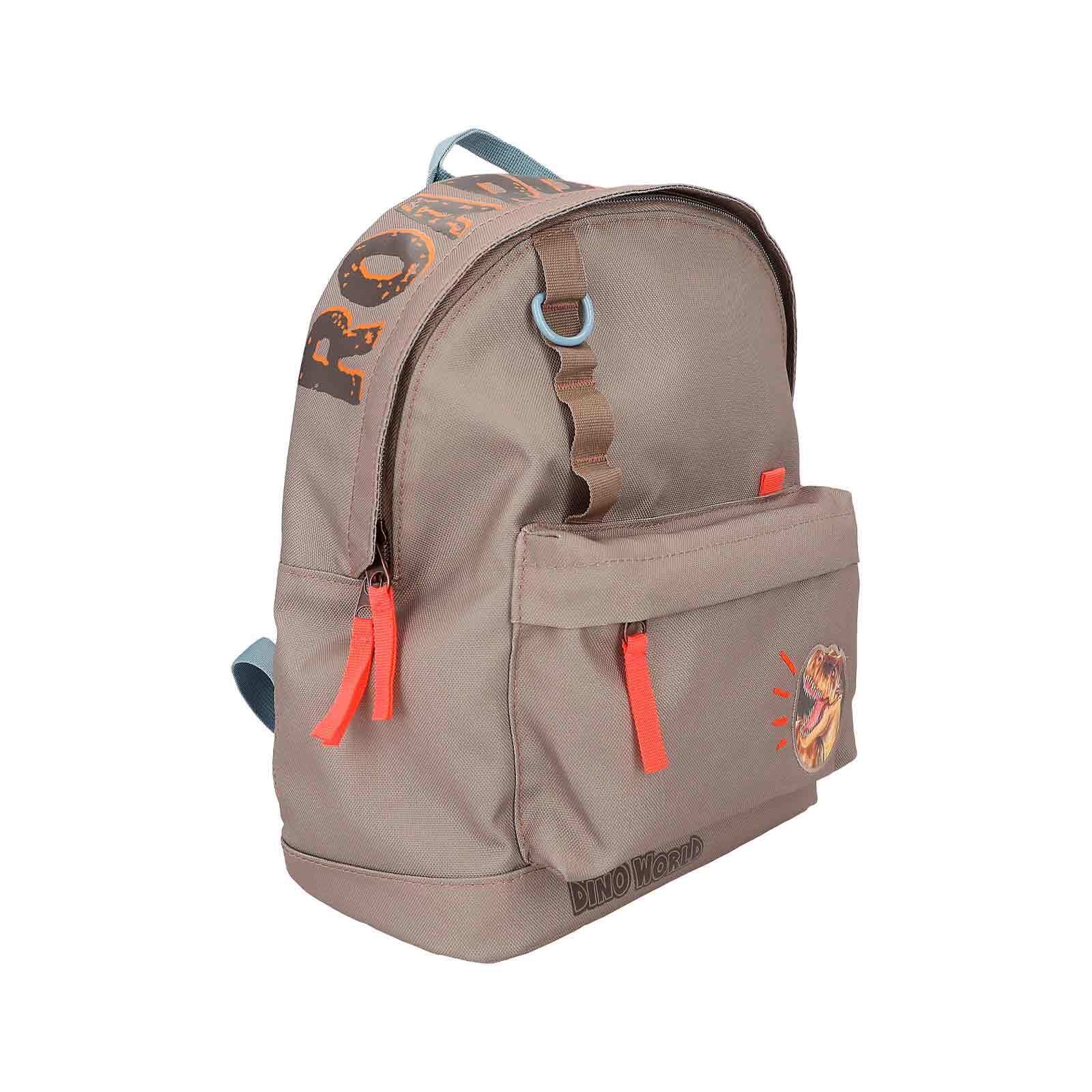 Depesche Rucksack »Rucksack Dino World 31 x 25 cm khaki«