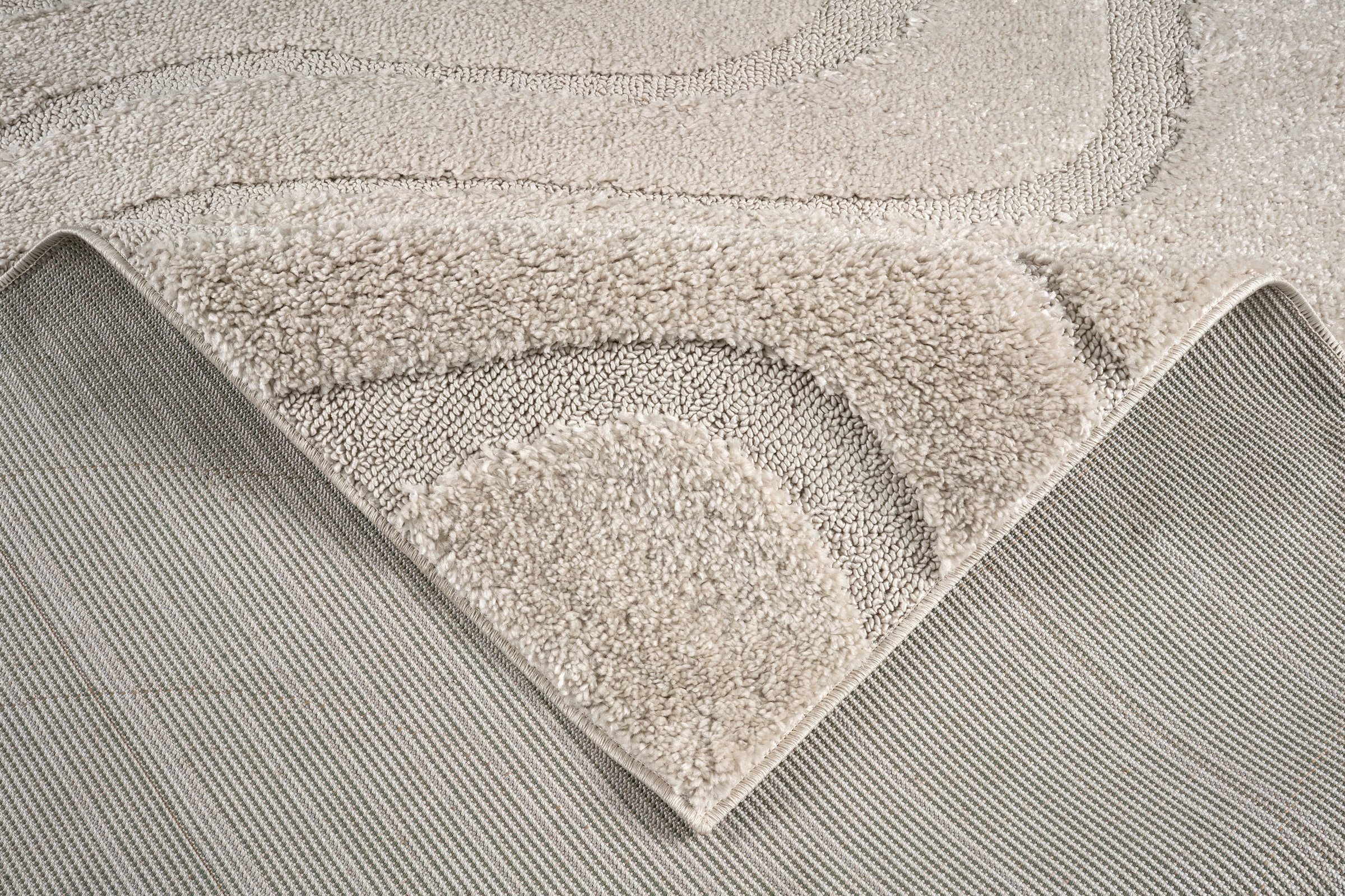 OTTO home Teppich »Flowa, Wellenmuster, Hoch-Tief« rechteckig 20 mm Höhe Modernes Design, 3D Optik, Designteppich, Wohnzimmer