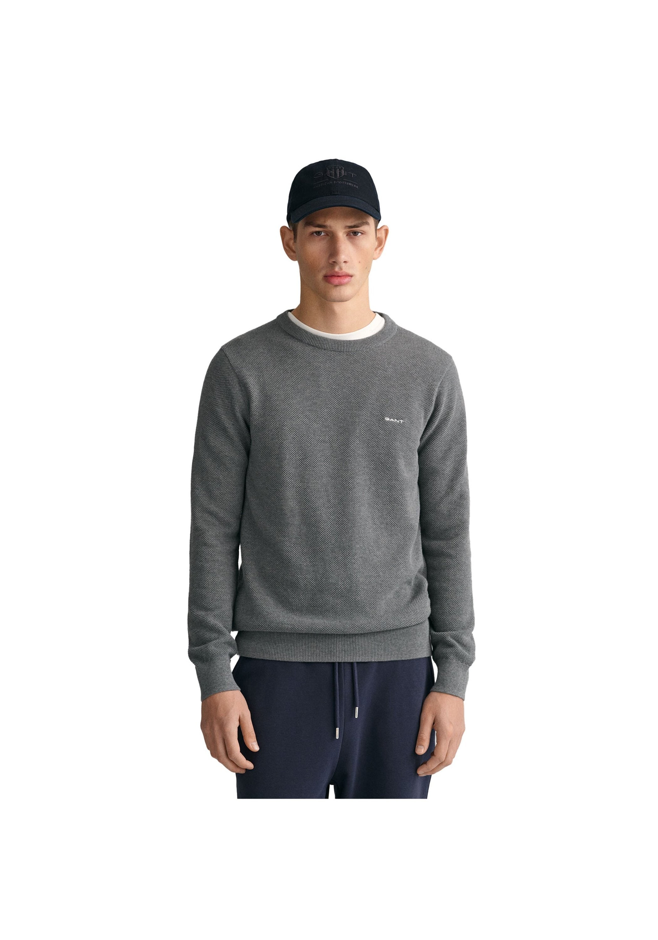 Gant Sweater »Strickpullover COTTON PIQUE C-NECK«