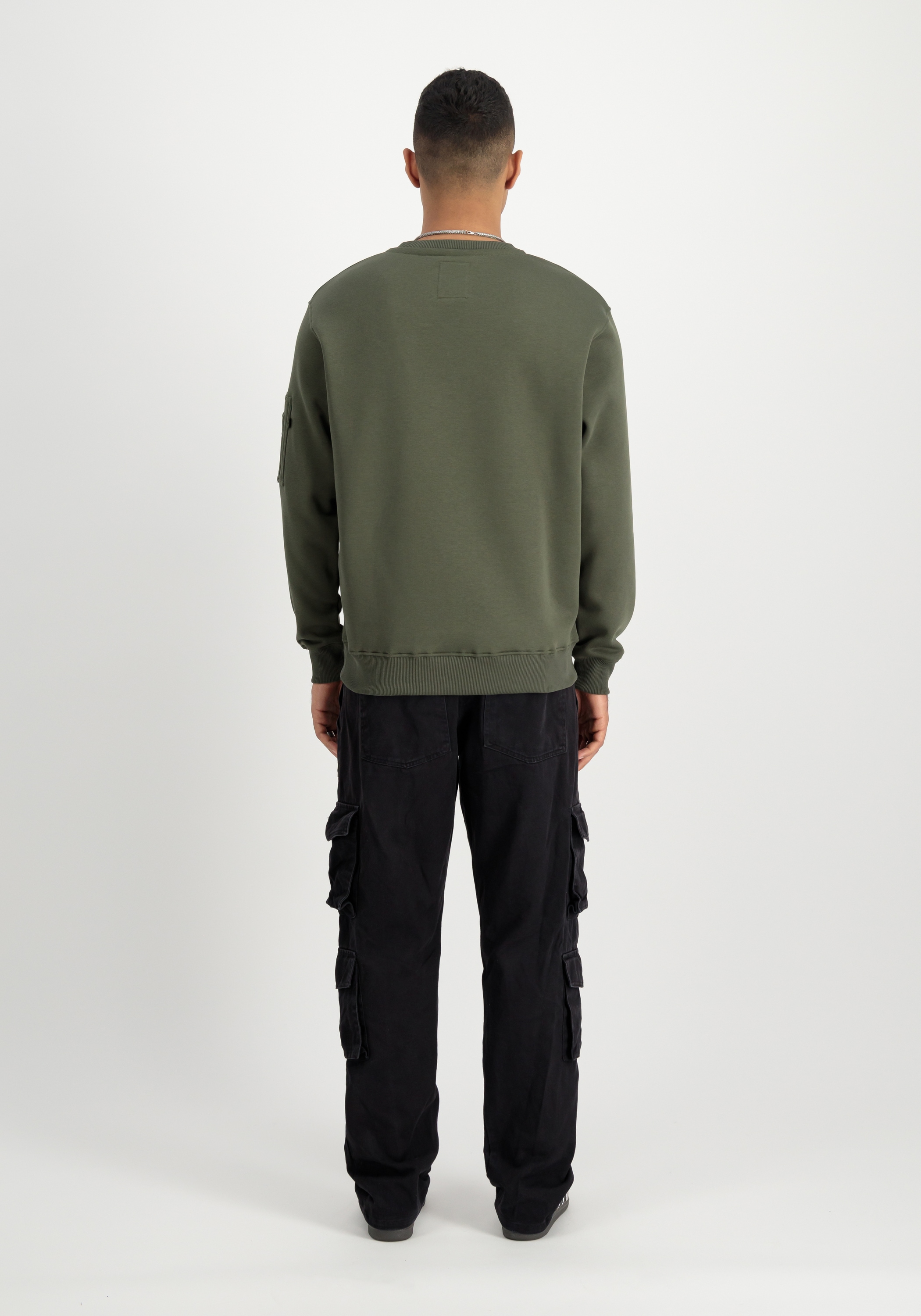 Alpha Industries Sweater »Satin Logo Sweatshirt Sweatshirt«