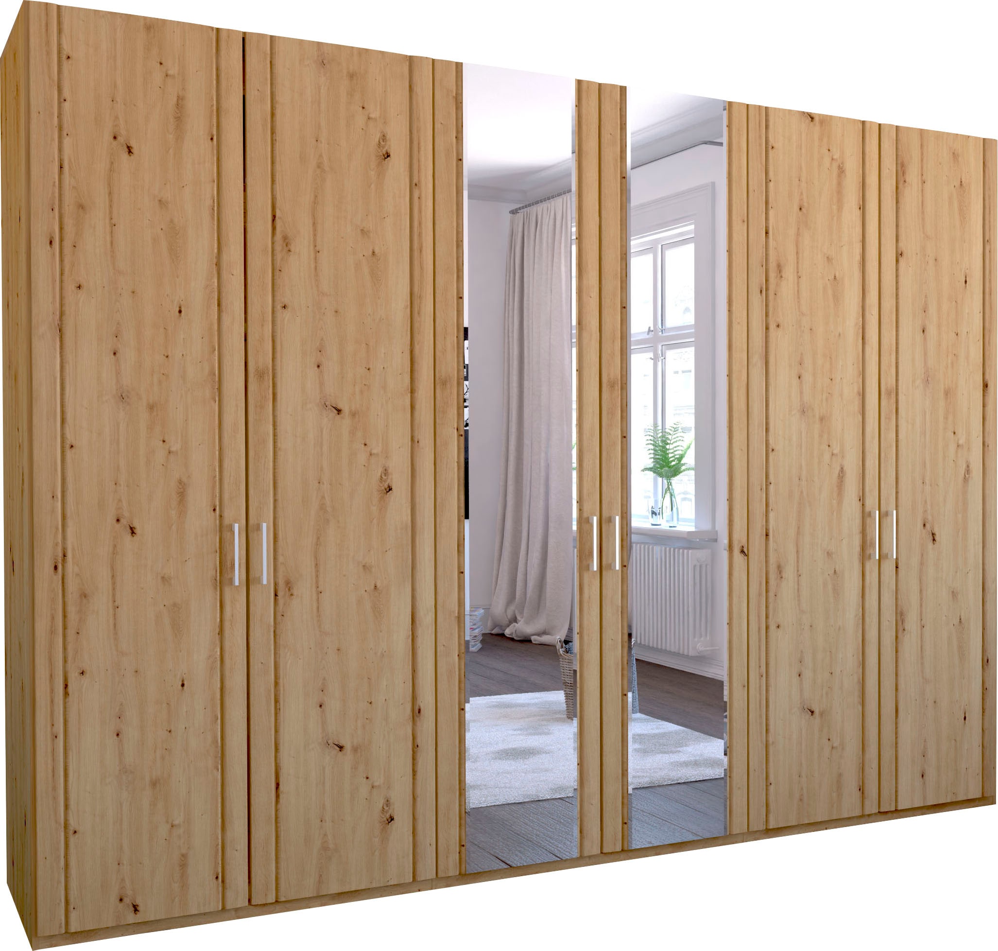 WIEMANN Drehtürenschrank »Mainau«, Spiegeltüren kaufen online mit Holz- und