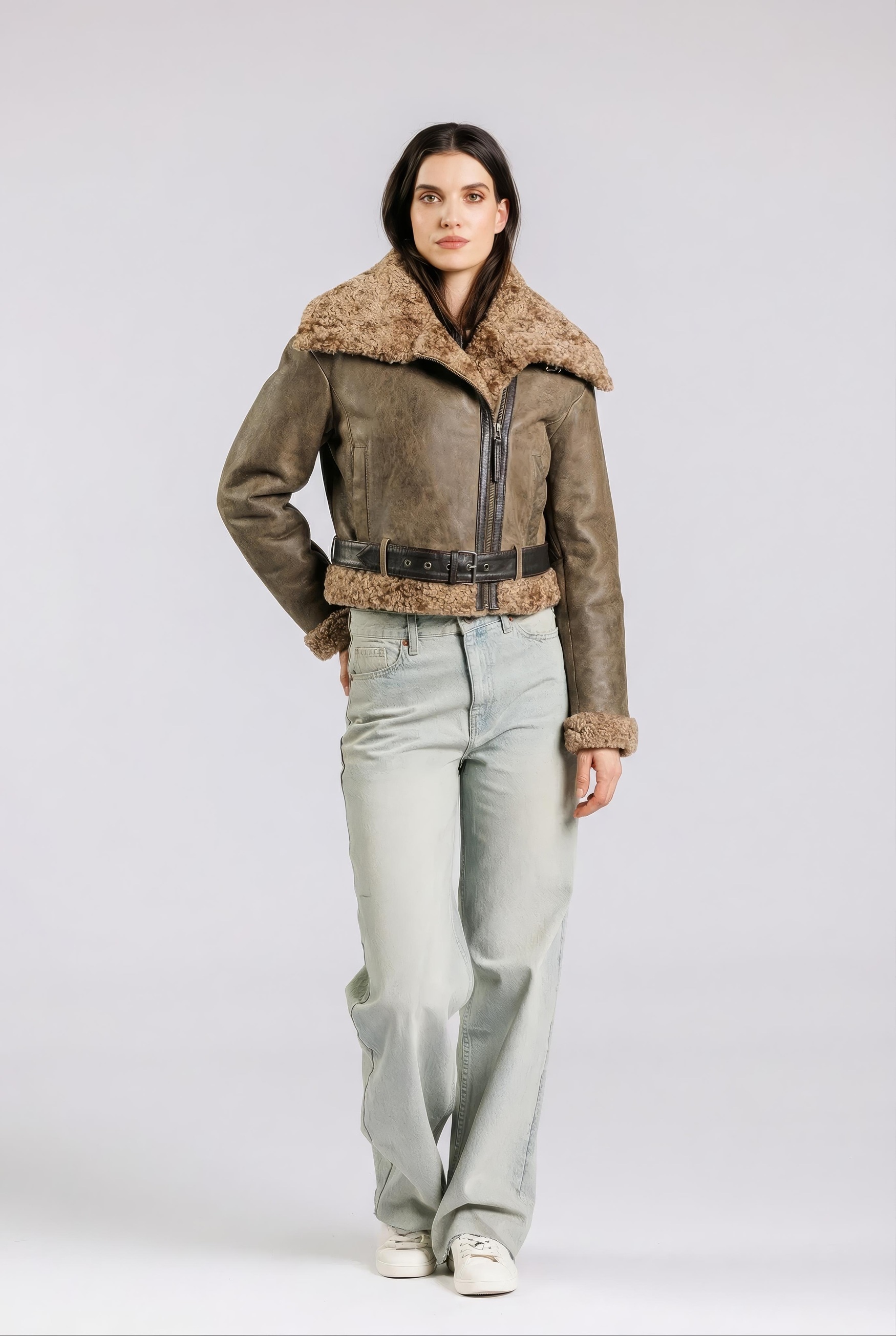 Freaky Nation Lederjacke »Shortjacket-FN«