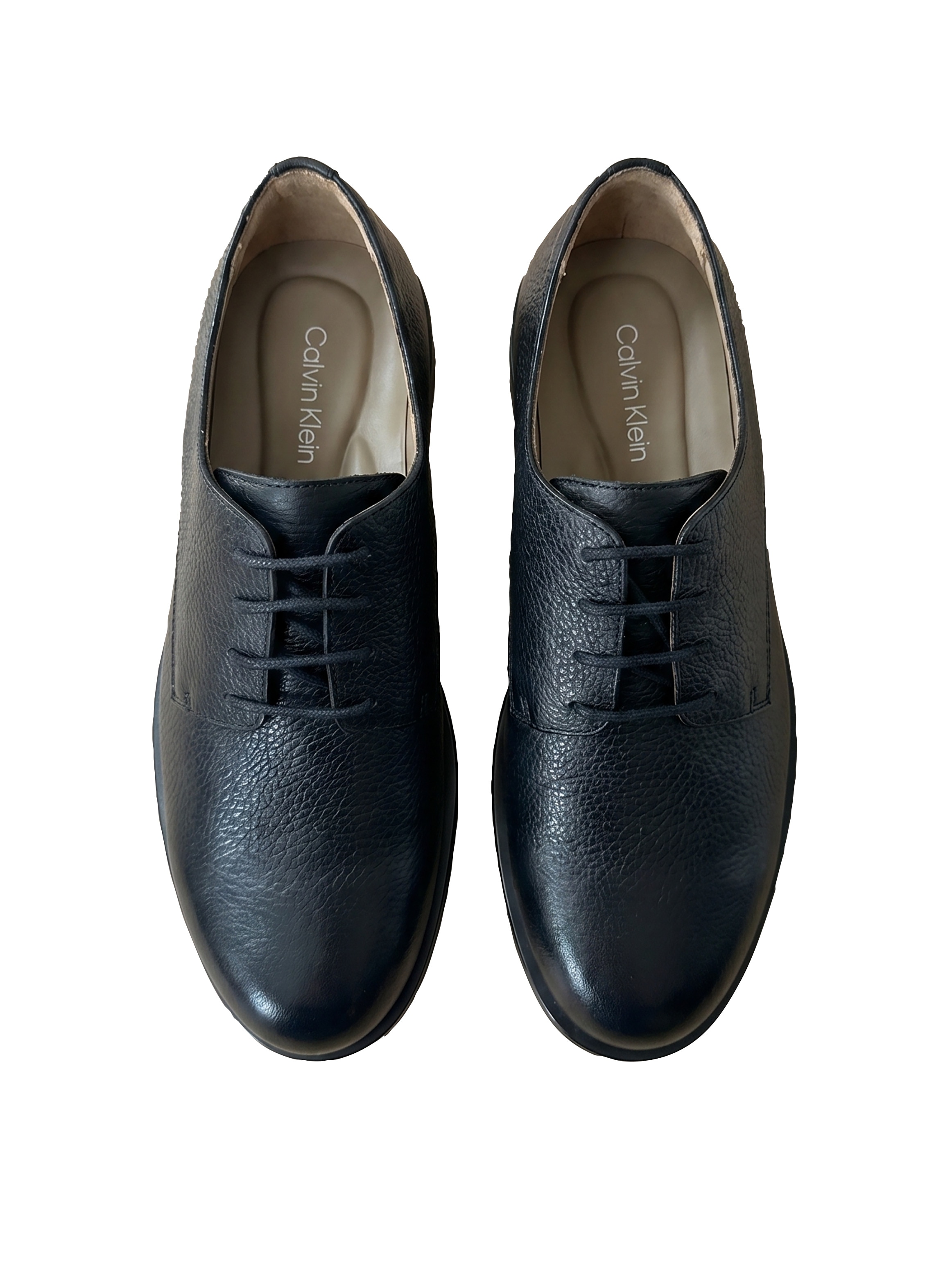 Calvin Klein Schnürschuh »ESS RUBBER DERBY TU LTH«  Abendschuh, Anzugschuh, Business-Schuh mit Logoprägung, schmale Form