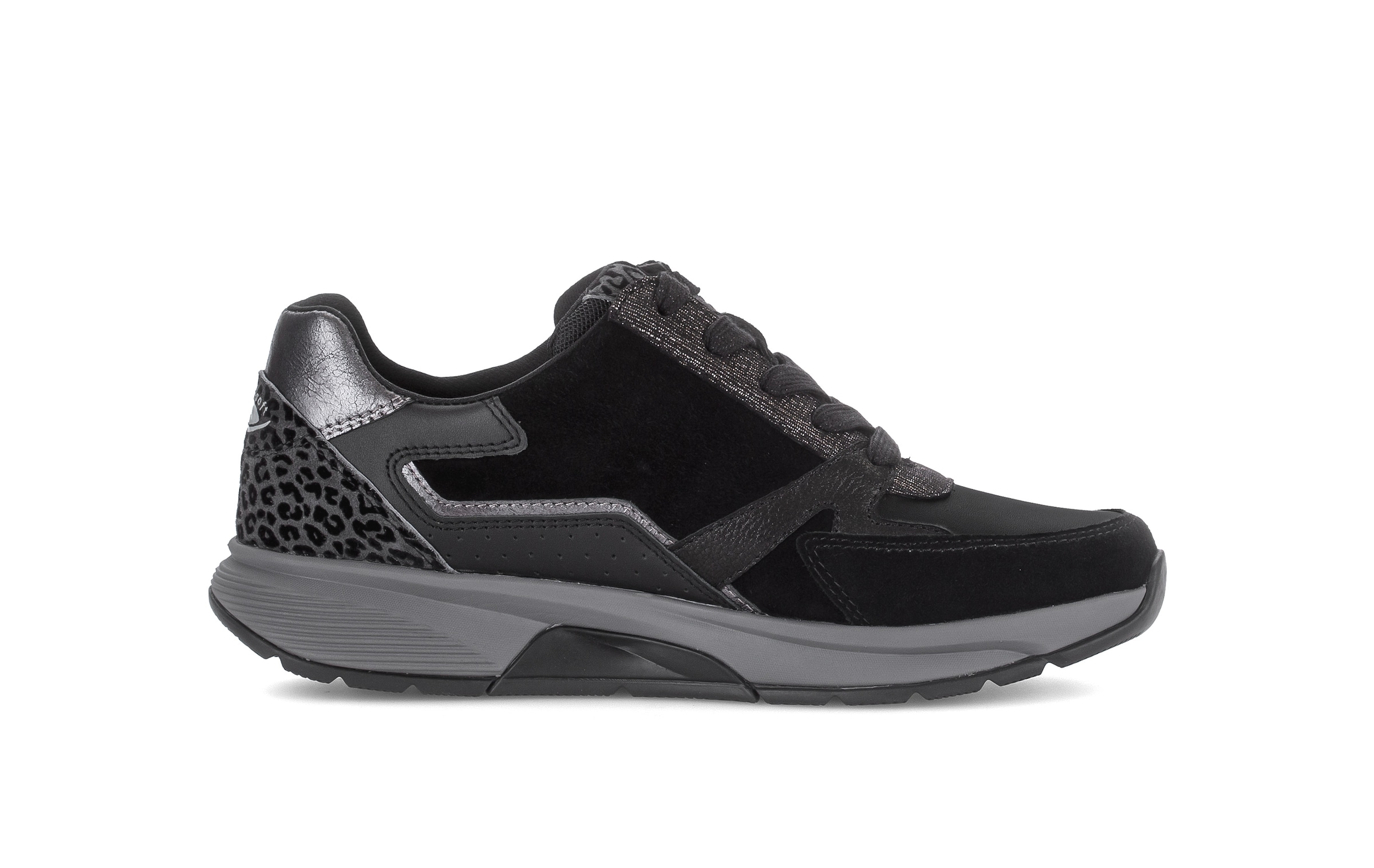 rollingsoft Keilsneaker  Halbschuh, Schnürer mit Kontrastbesätzen