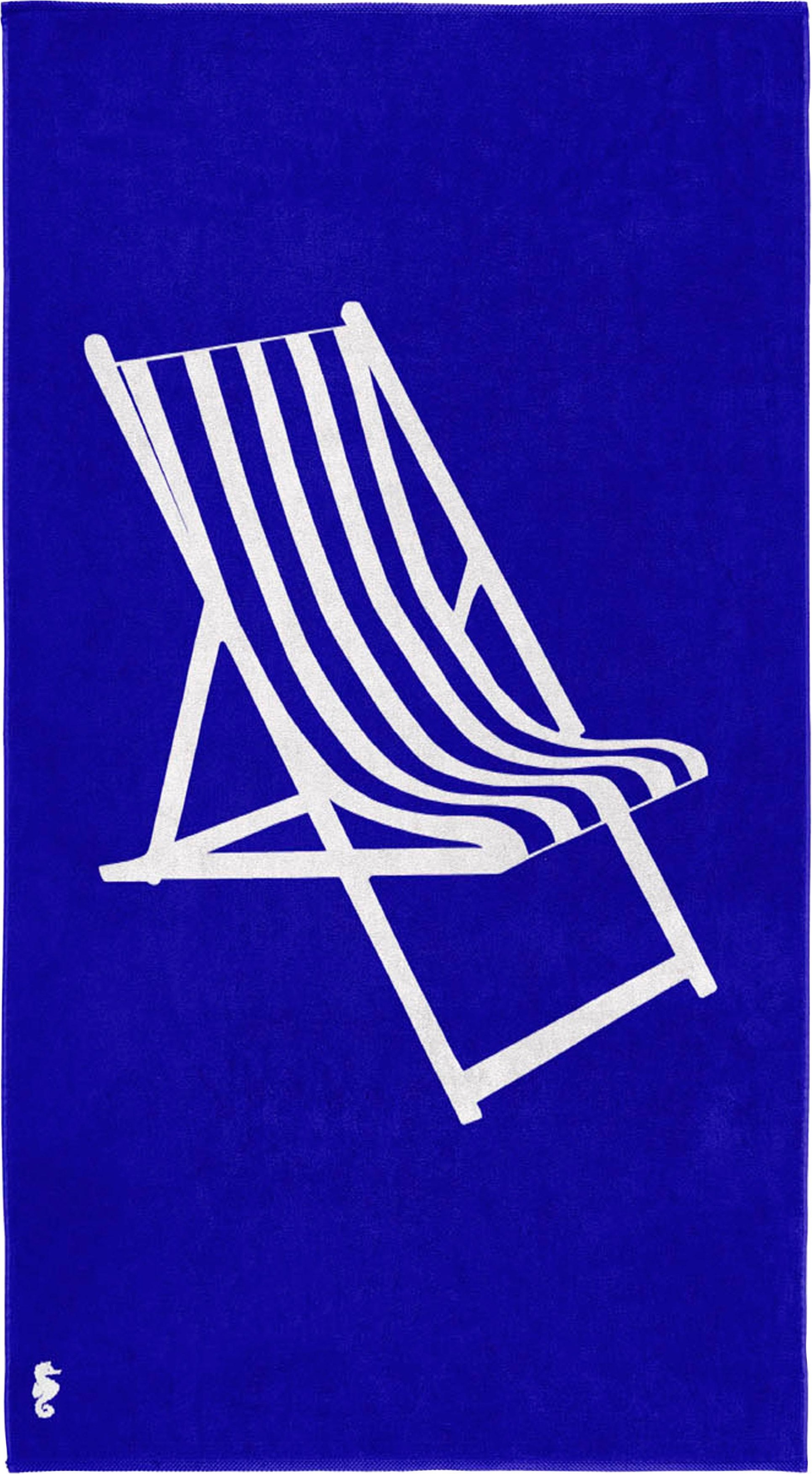 Seahorse Strandtuch »Take a seat«, (1 St.), mit Liegestuhl