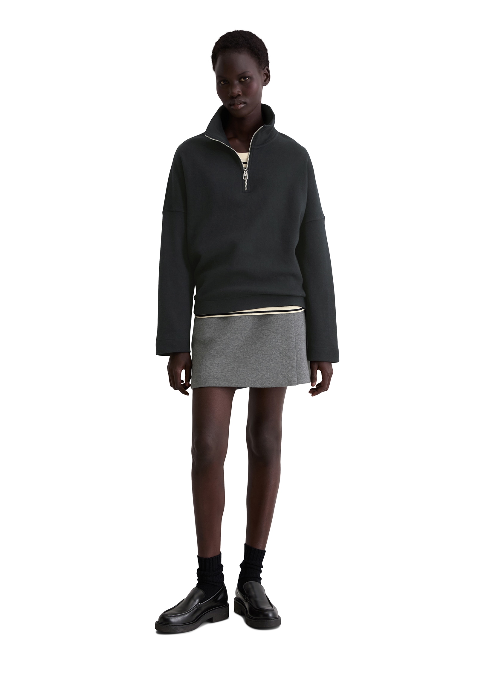 Marc O'Polo Sweatshirt , Half-Zip, relaxed fit, aus weichem Organic Cotton
