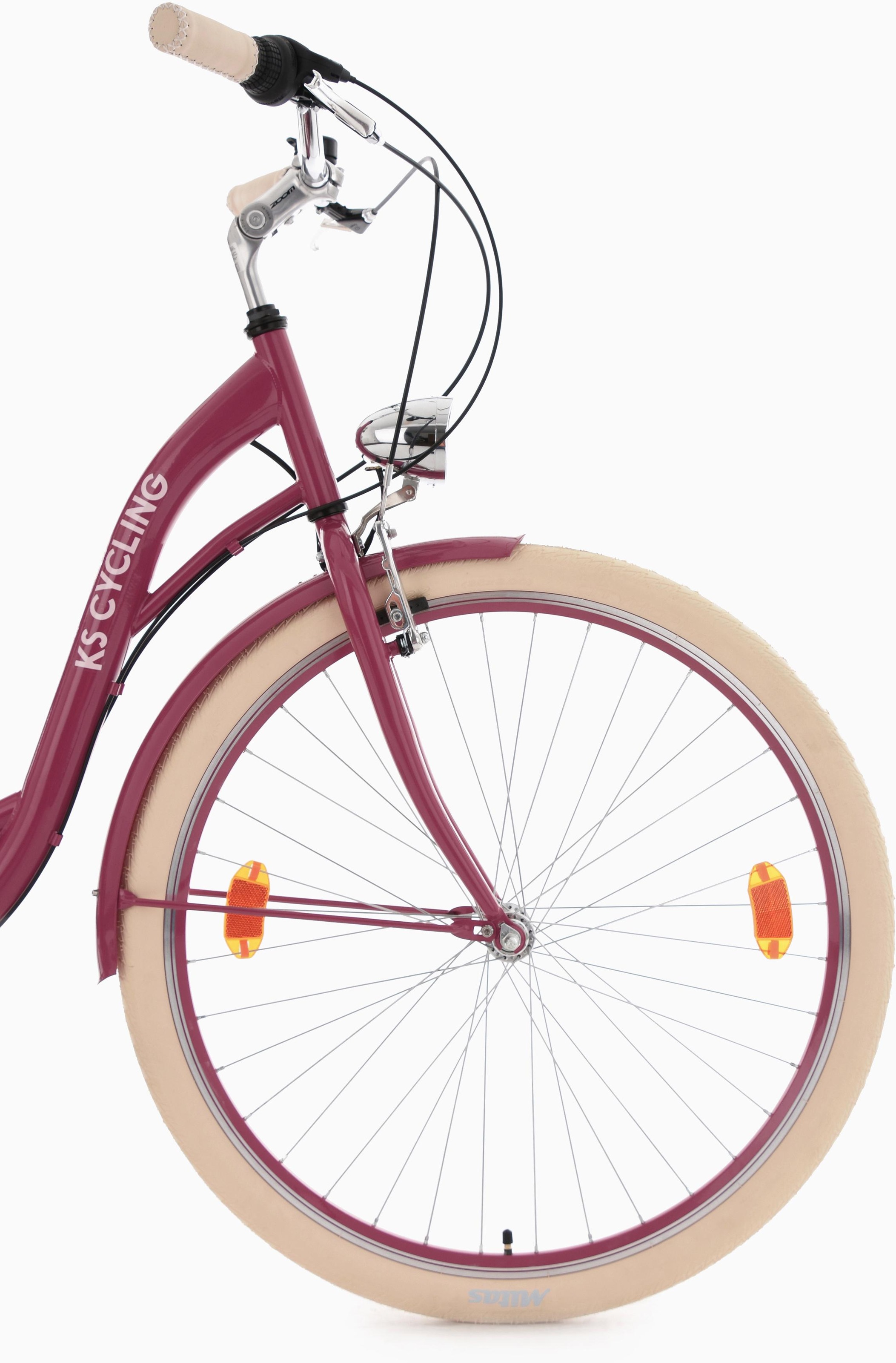 KS Cycling Cityrad »Balloon« 6 Gang Shimano Tourney RD-TZ 50 Schaltwerk Kettenschaltung für Herren, Kettenschaltung