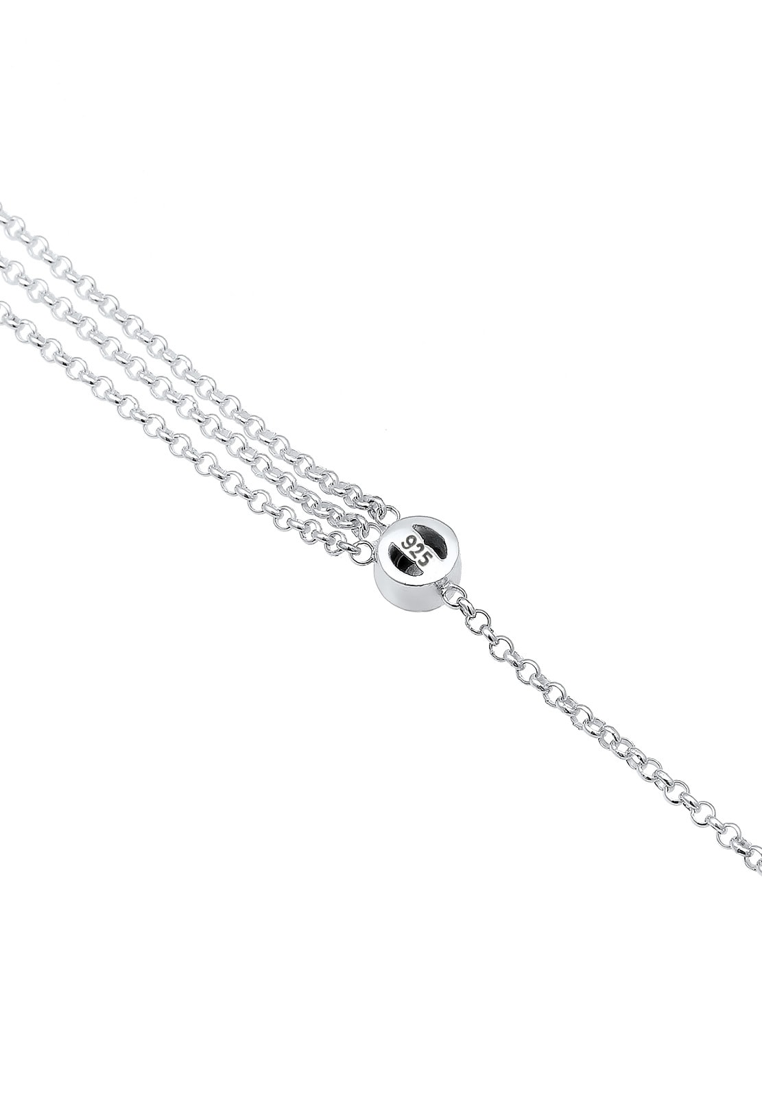 Elli Fußkette »Fußschmuck Solitär Sommer Kristalle 925 Silber«