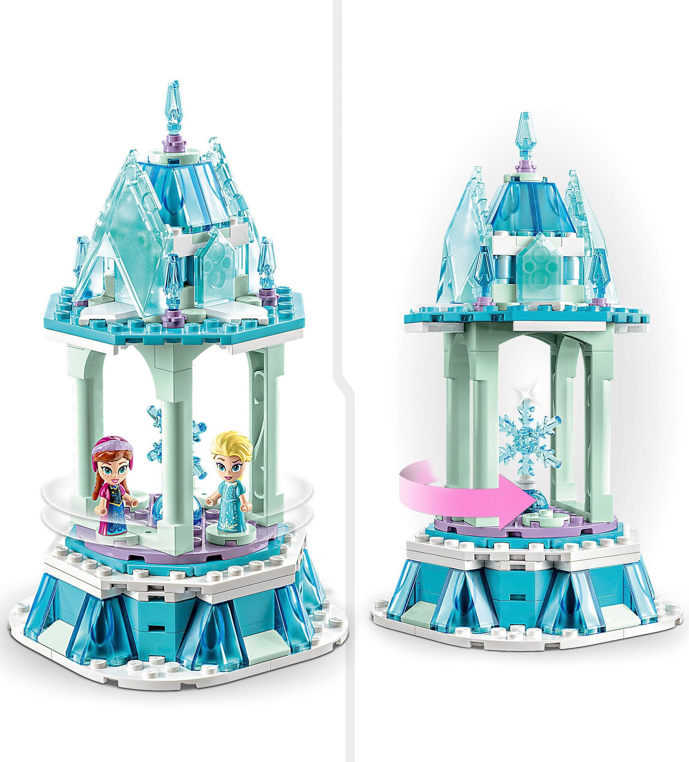 LEGO® Konstruktionsspielsteine »Annas und Elsas magisches Karussell (43218), LEGO® Disney Princess«, (175 St.), Made in Europe