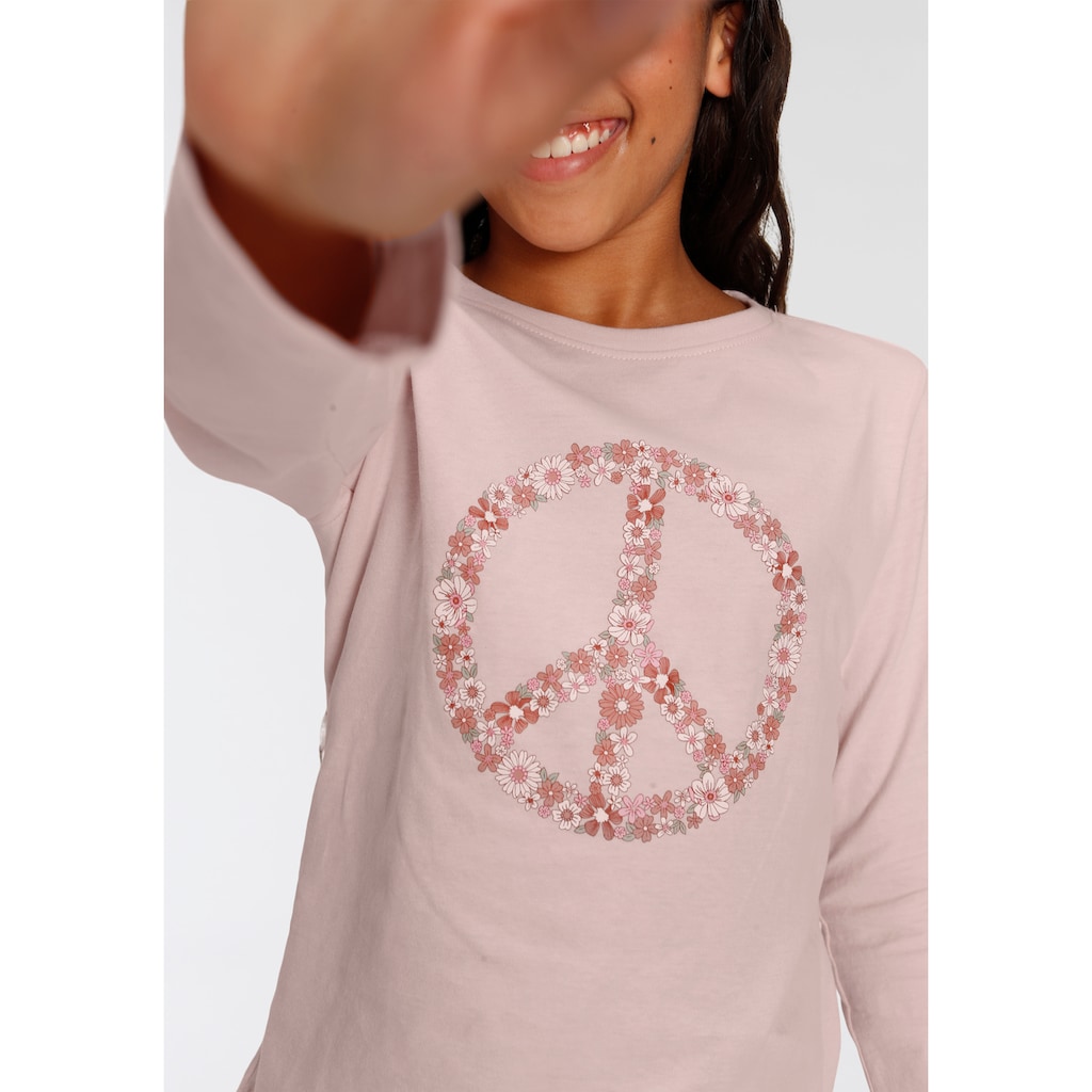 KIDSWORLD Langarmshirt »Peace«