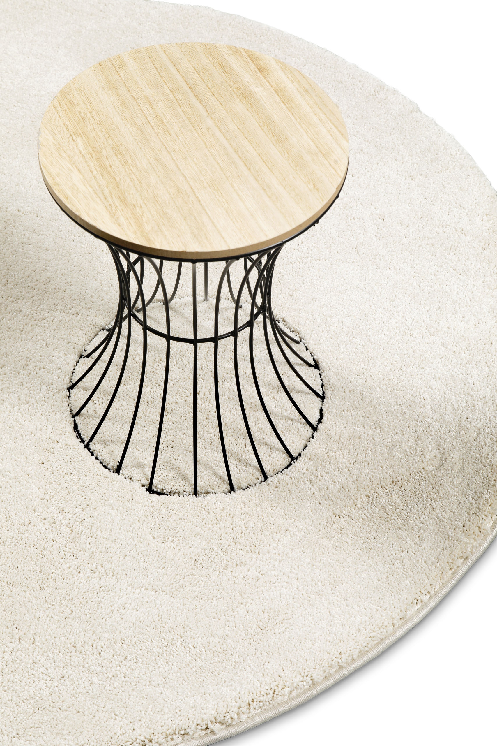 Wecon home Basics Hochflor-Teppich »Nova«, rund, 25 mm Höhe, Shaggy, gewebt, robust, Wohnzimmer, Schlafzimmer