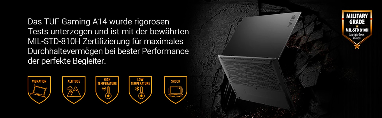 Asus Gaming-Notebook »TUF Gaming A14 FA401WV-RG010W«, 35,6 cm, / 14 Zoll, AMD, Ryzen™ AI 9, GeForce RTX 4060, 1000 GB SSD